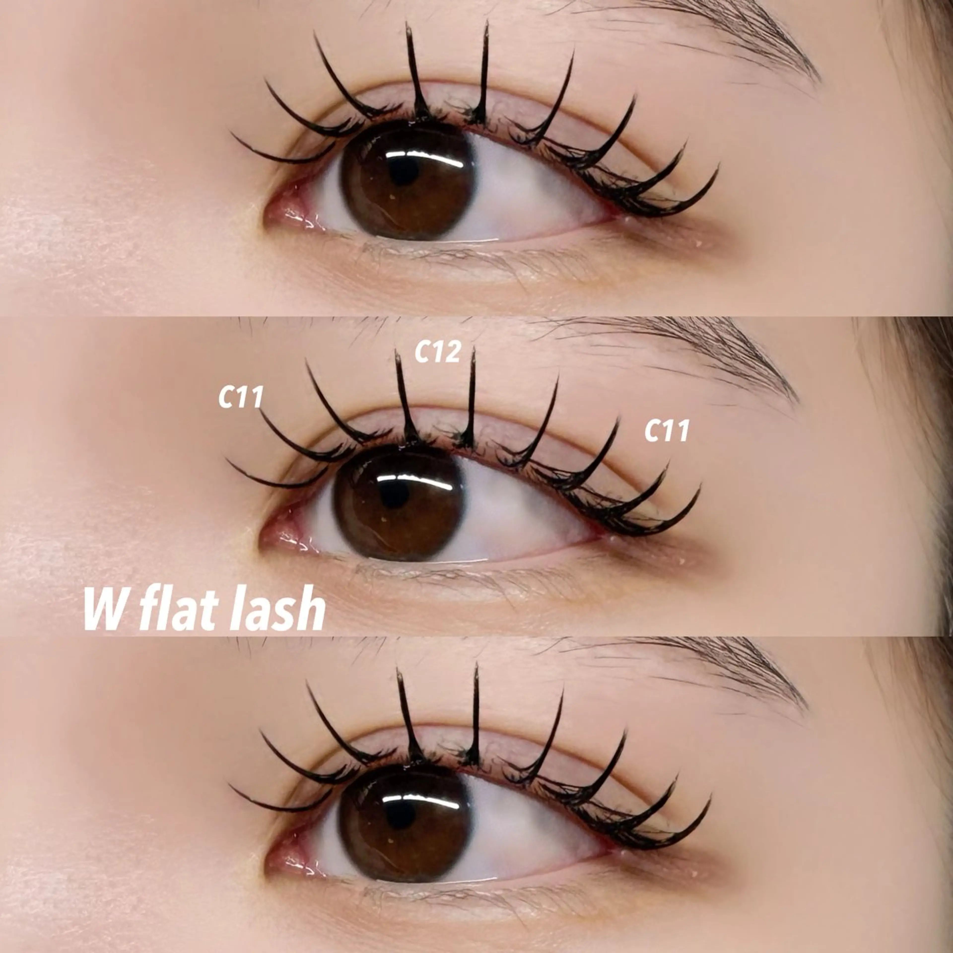 マツエク・マツパ フラットラッシュ マツエク Rinka 【alice天神店】のマツエク・マツパデザイン