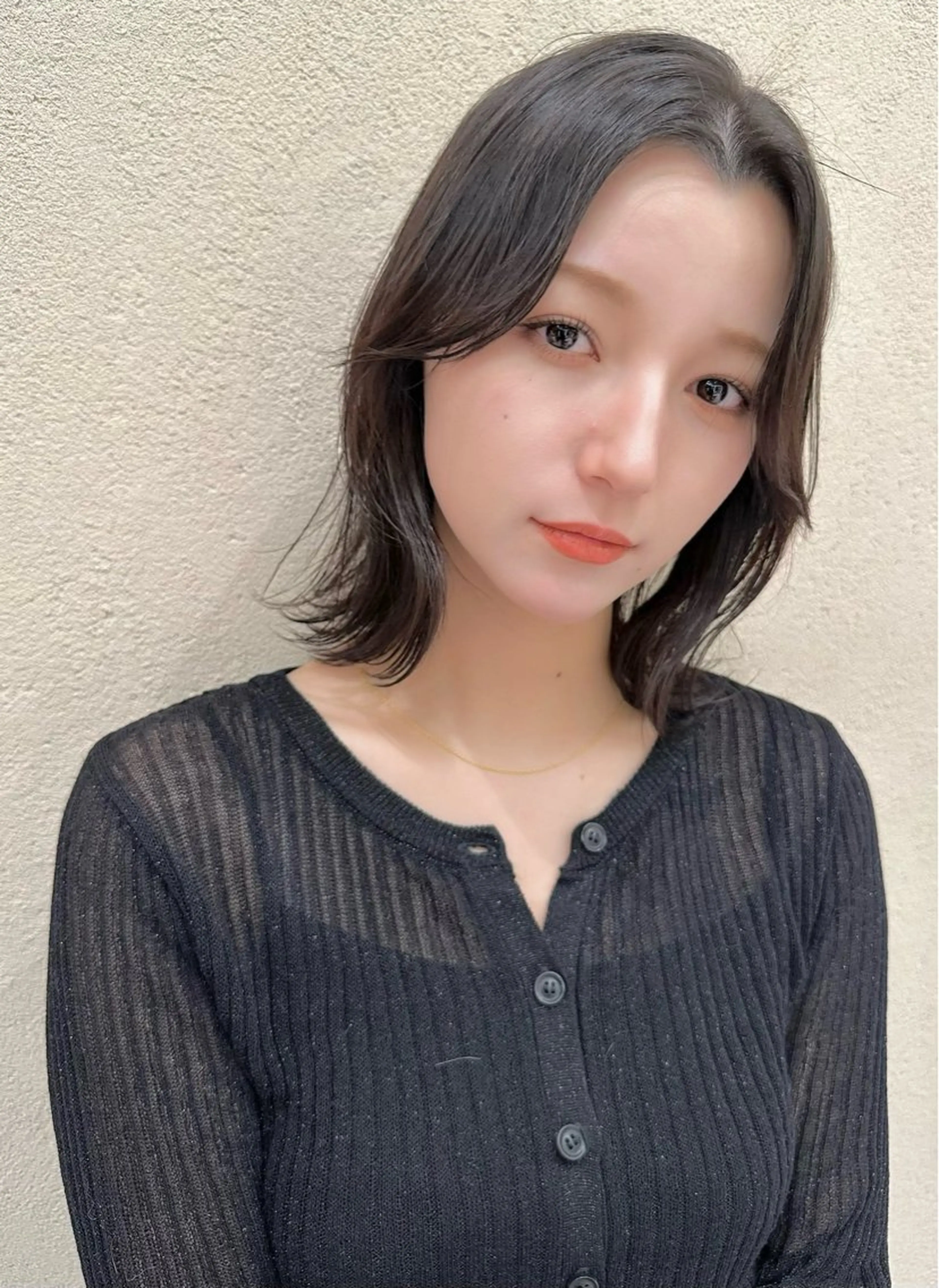 ミディアム カラー ベージュカラー グラデーションカラー グレージュ インナーカラー くびれヘア カット ヘアカラー トリートメント 韓国レイヤー/ミルク ティー🦋高橋　暖のヘアスタイル