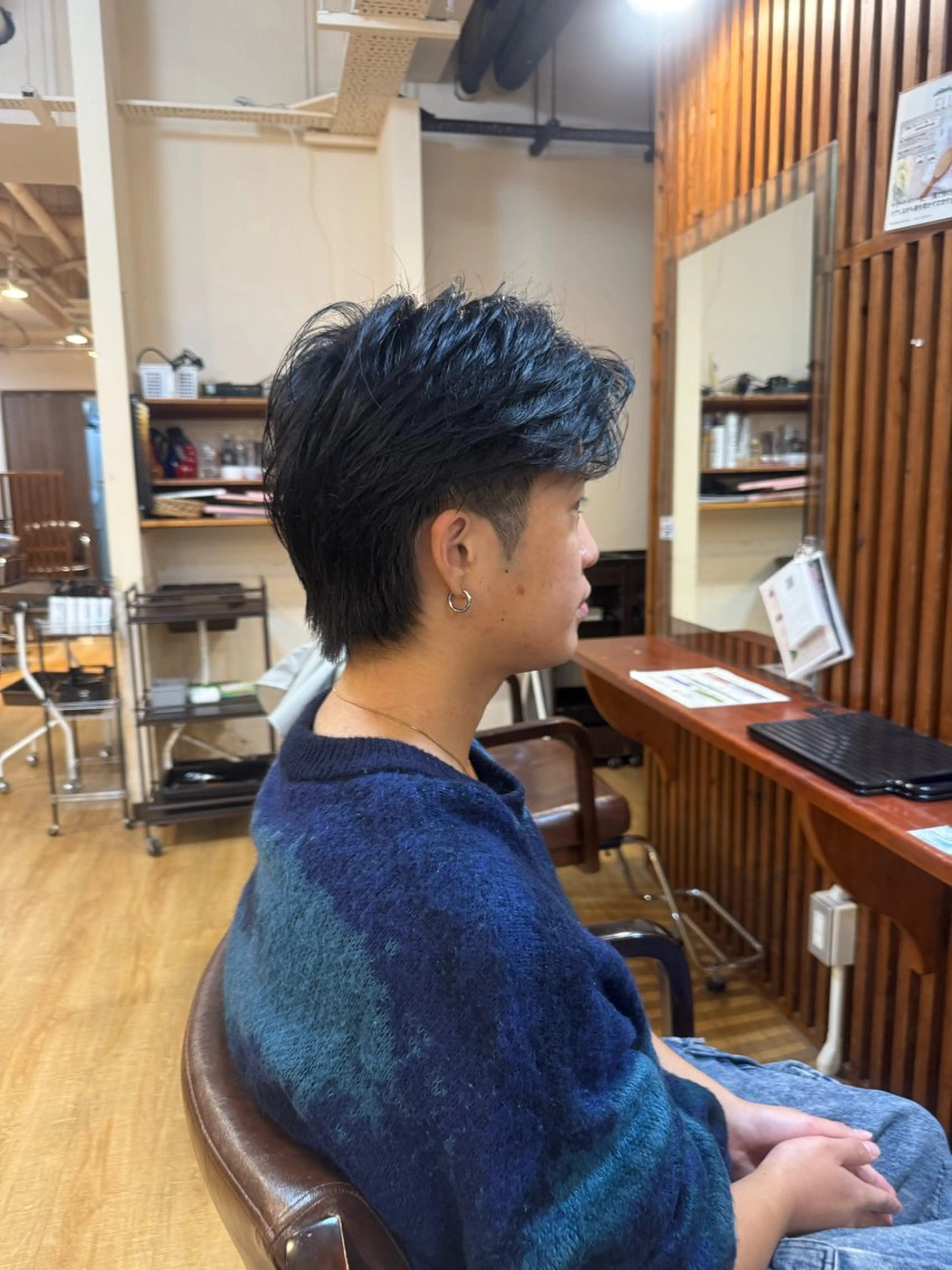 メンズ カット 栗原 莉玖のヘアスタイル