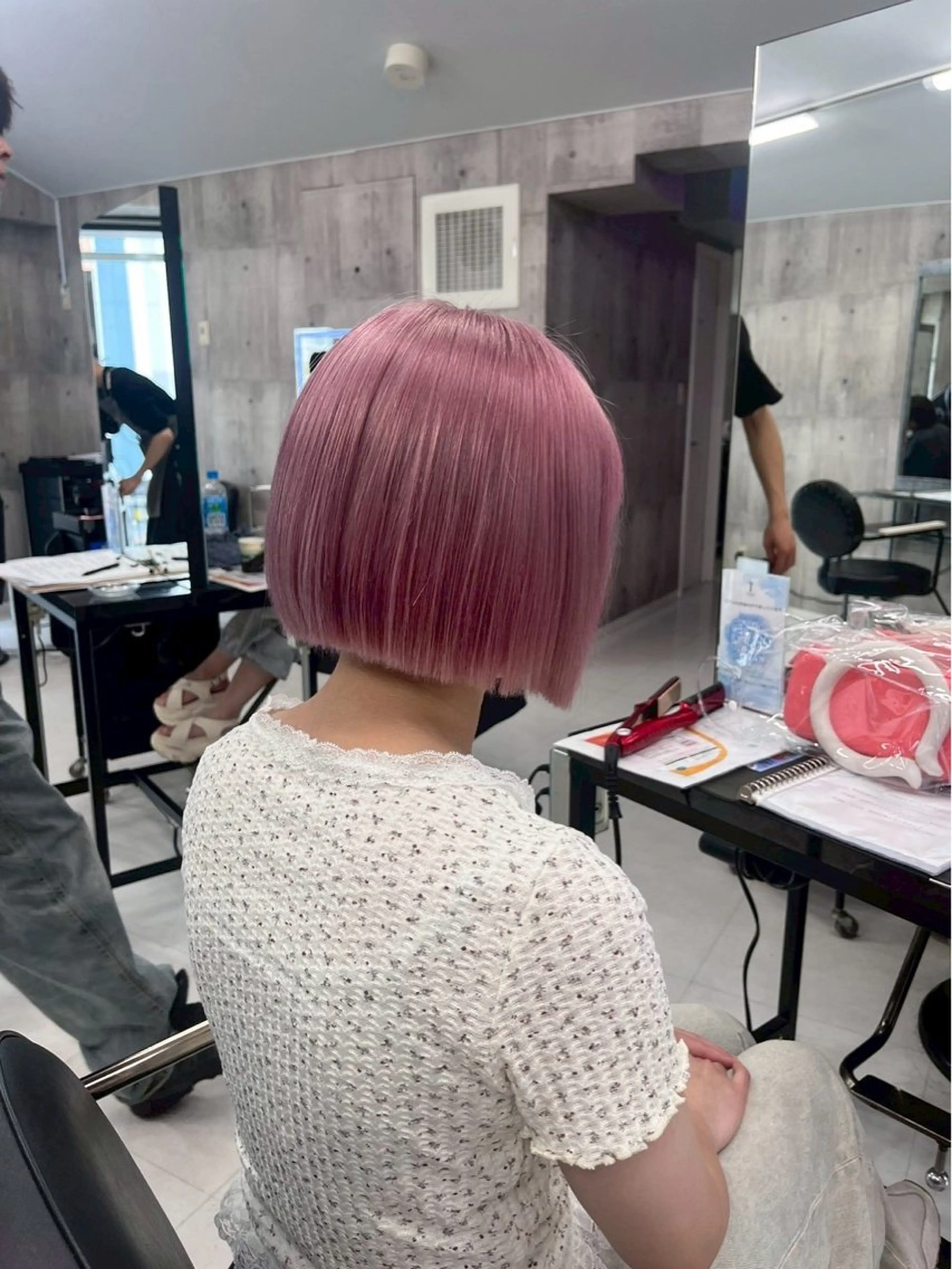 セミロング カラー パーマ ヘアアレンジ メンズ キッズ ヘアカラー トリートメント HAYATO＊ ＊ 🌷モテボブ🌷のヘアスタイル
