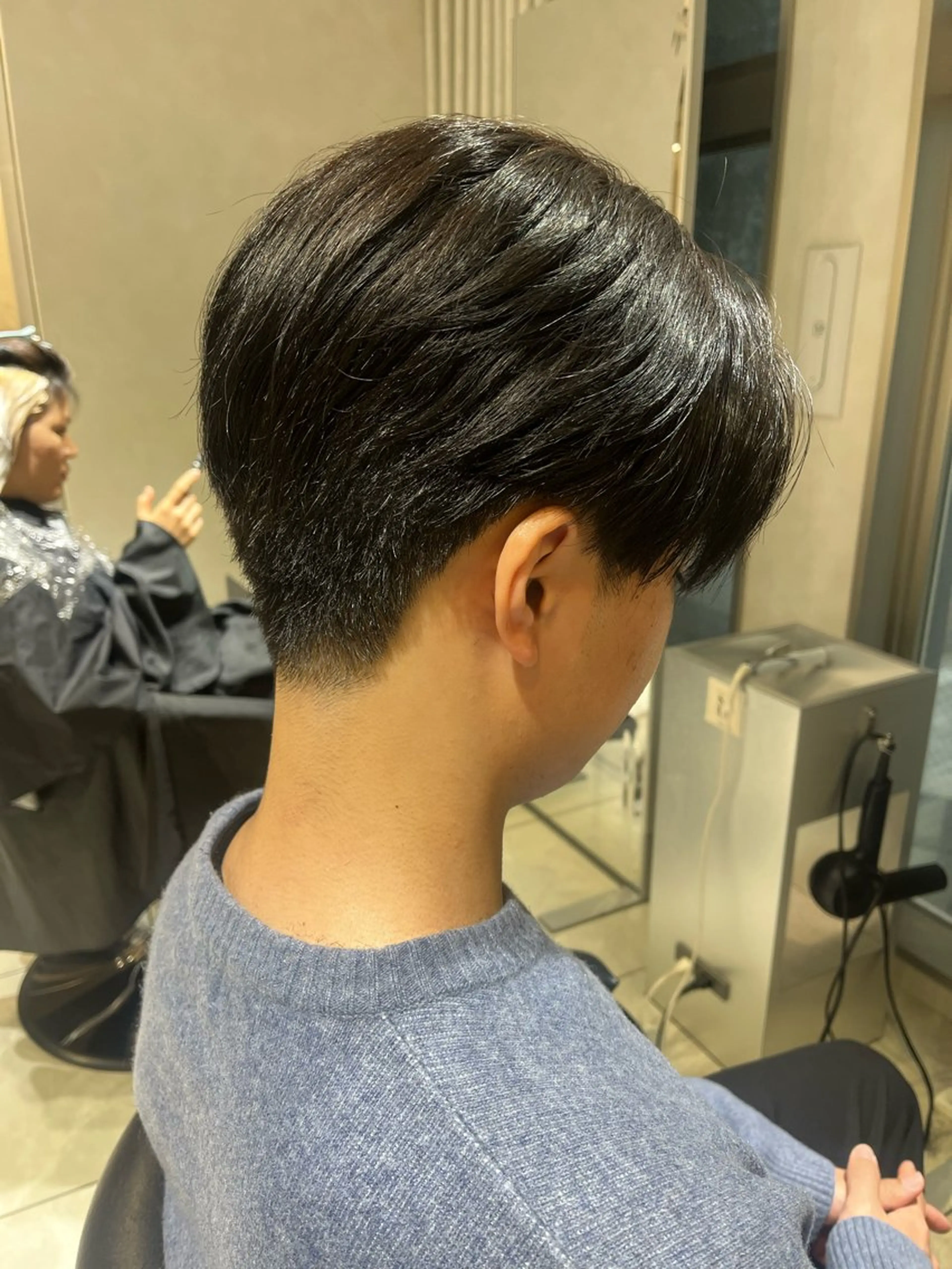 メンズ カット 縮毛矯正 メンズセンターパート 🇰🇷wakanaのヘアスタイル