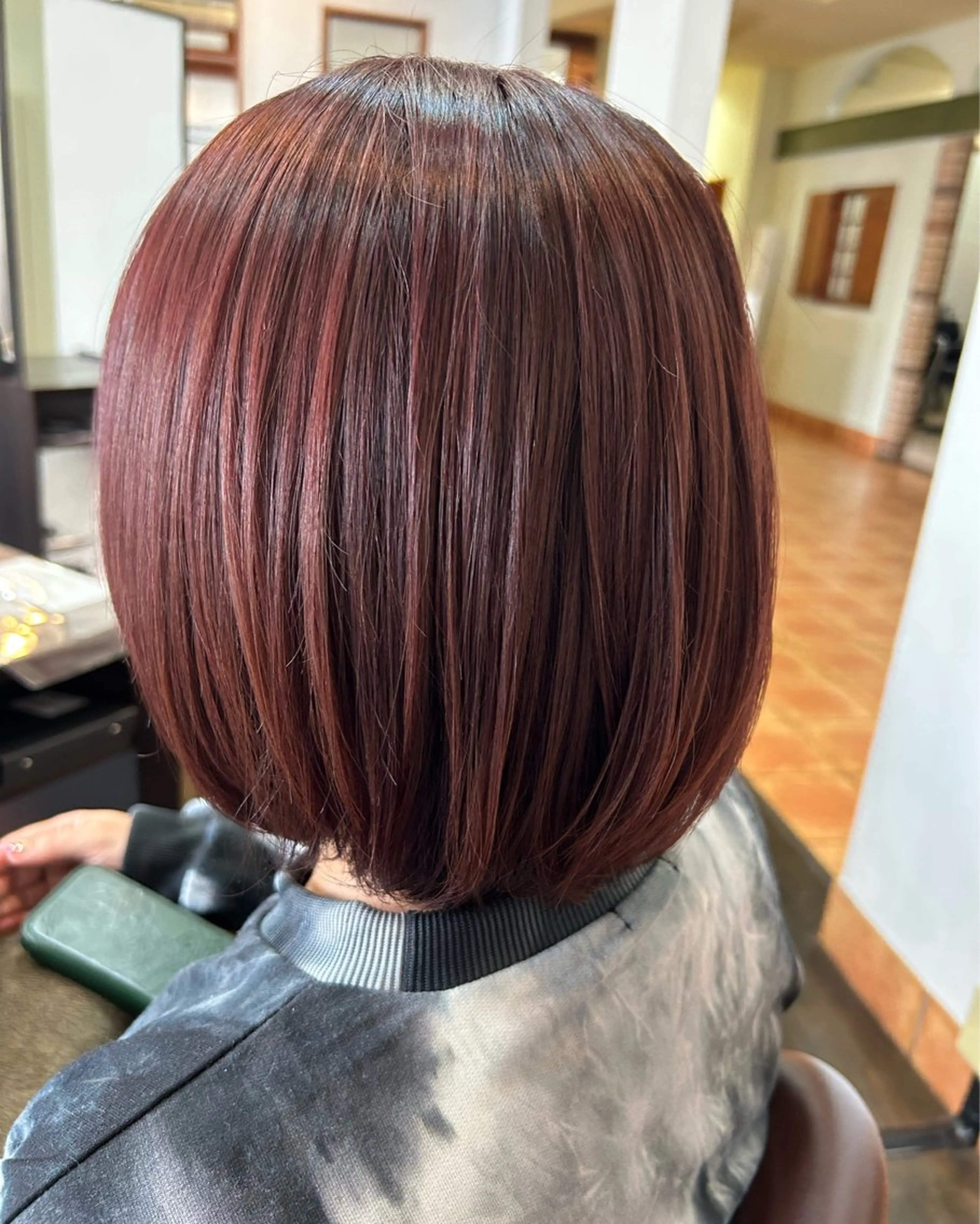 カラー カシス ピンクカラー 坂本 瑞季 🤍 髪質改善のヘアスタイル