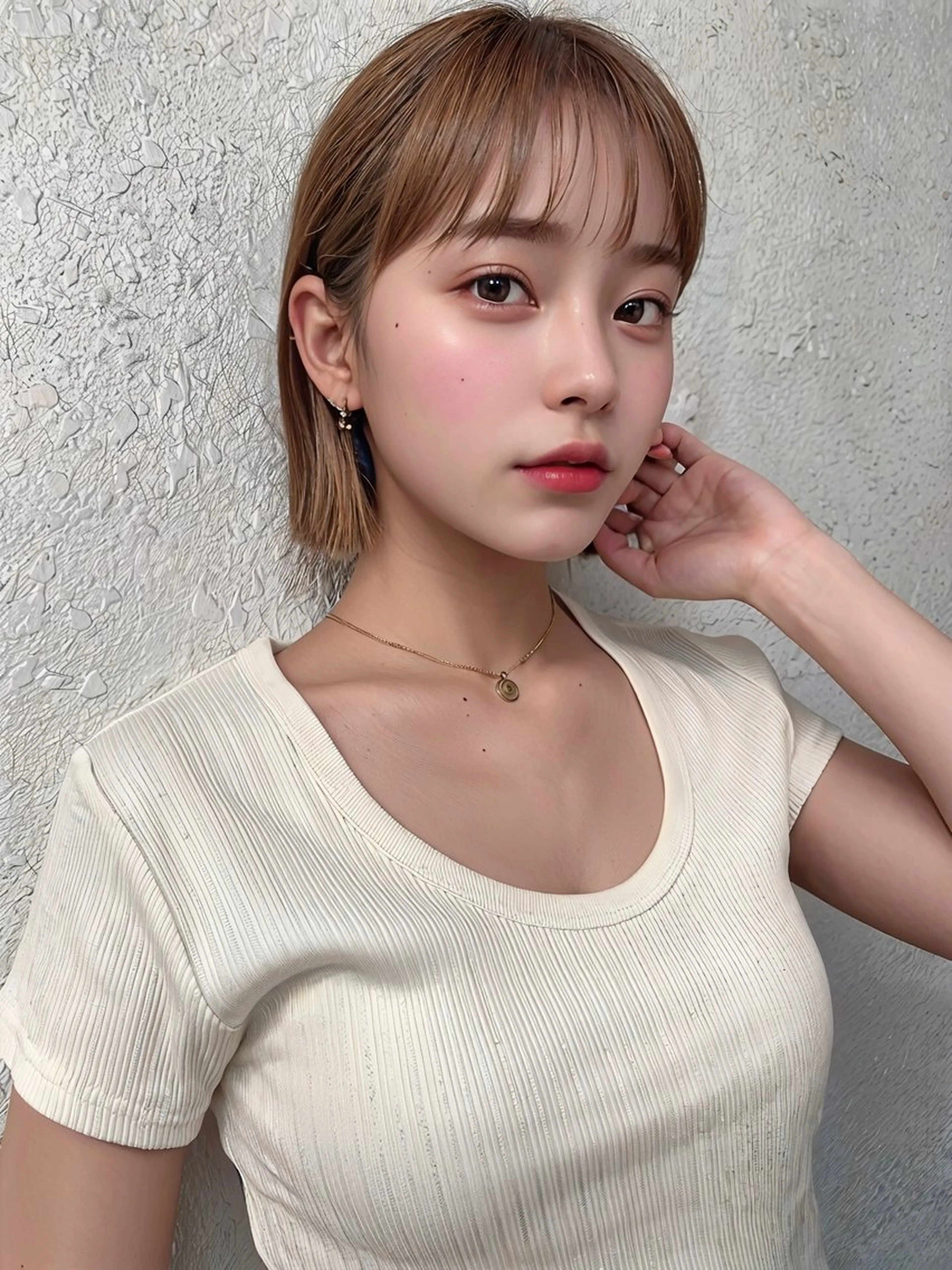 ショート ロンドガーネット /髪質改善/レイヤーのヘアスタイル