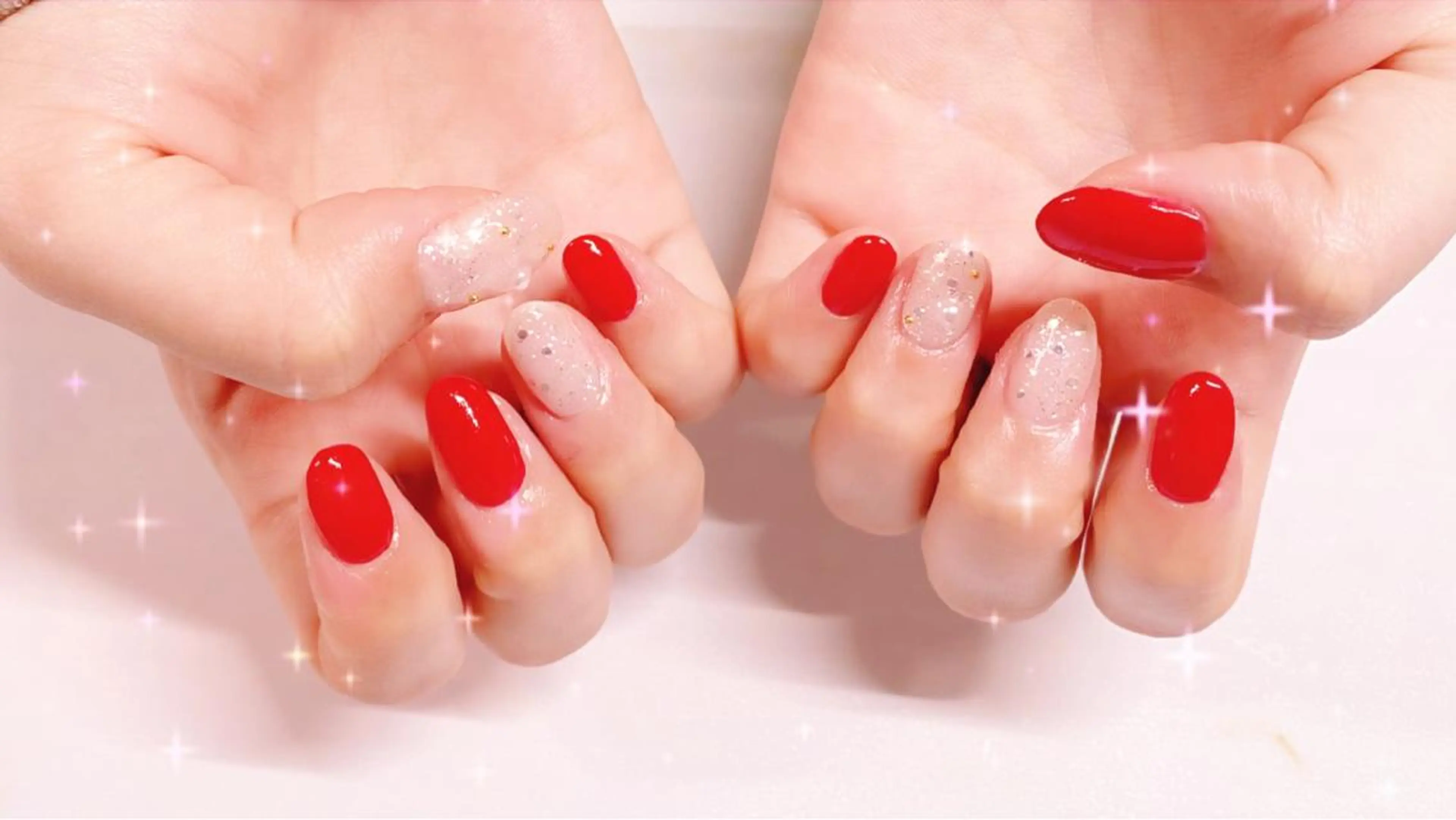 ネイル ラメ(グリッター) ワンカラーネイル ストーンネイル AlohaKapi所属・AlohaKapi Kazueのネイルデザイン