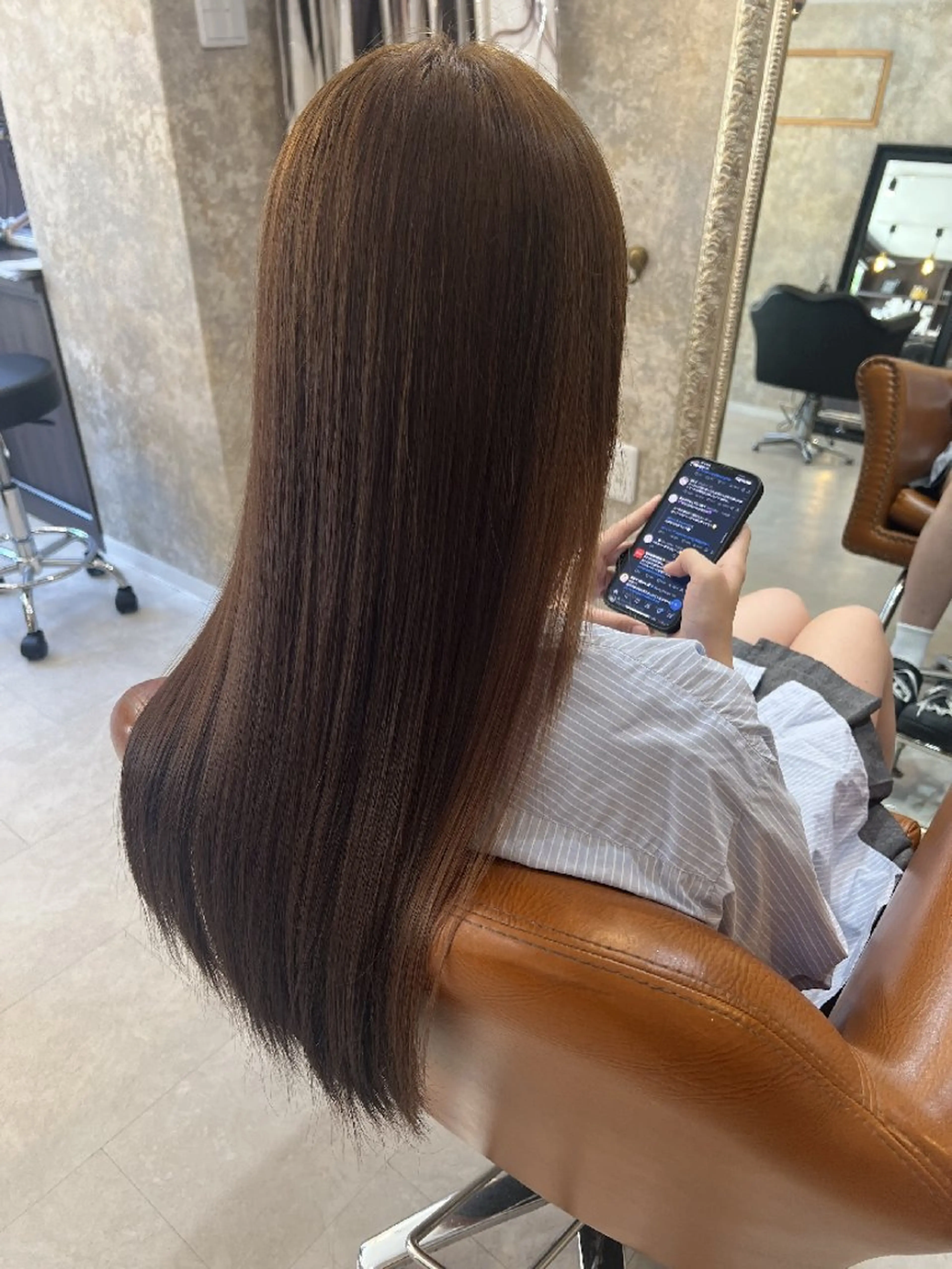 ロング 縮毛矯正 Wakita Masakiのヘアスタイル