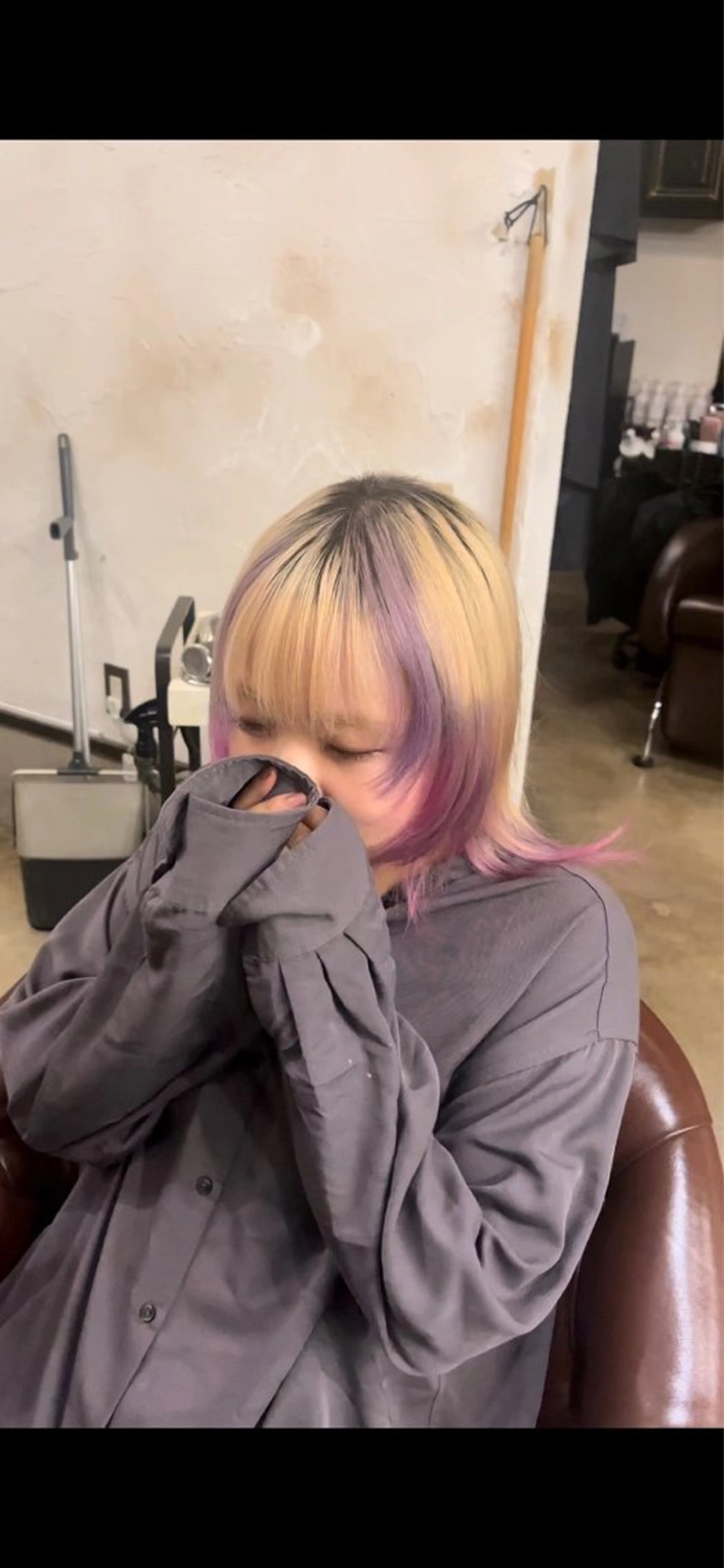 カラー 糸賀 蒼天のヘアスタイル