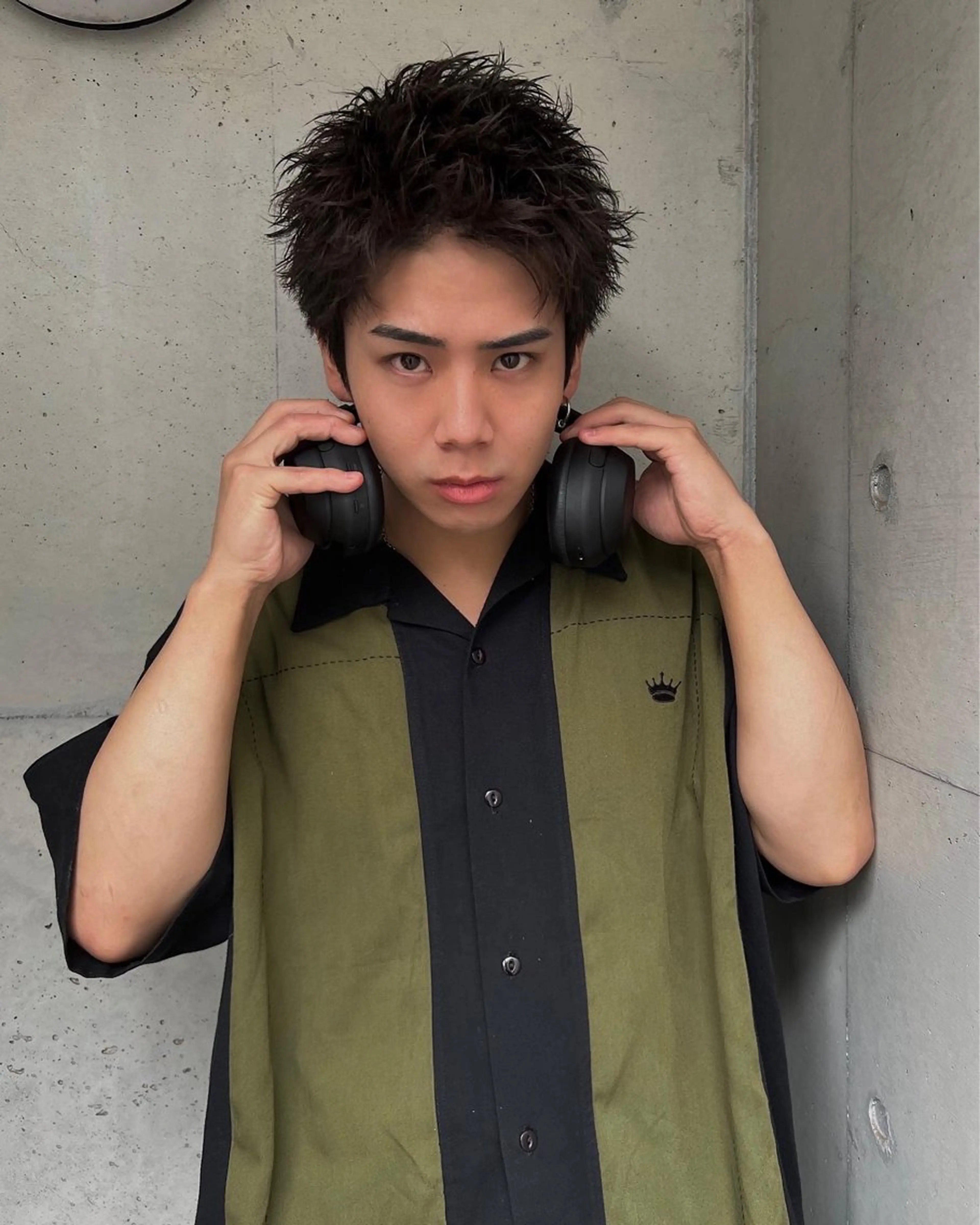 ショート パーマ ヘアアレンジ メンズ メンズパーマ スパイキーショート 刈り上げ ショートヘア BORDO所属・竹内 奨のヘアスタイル