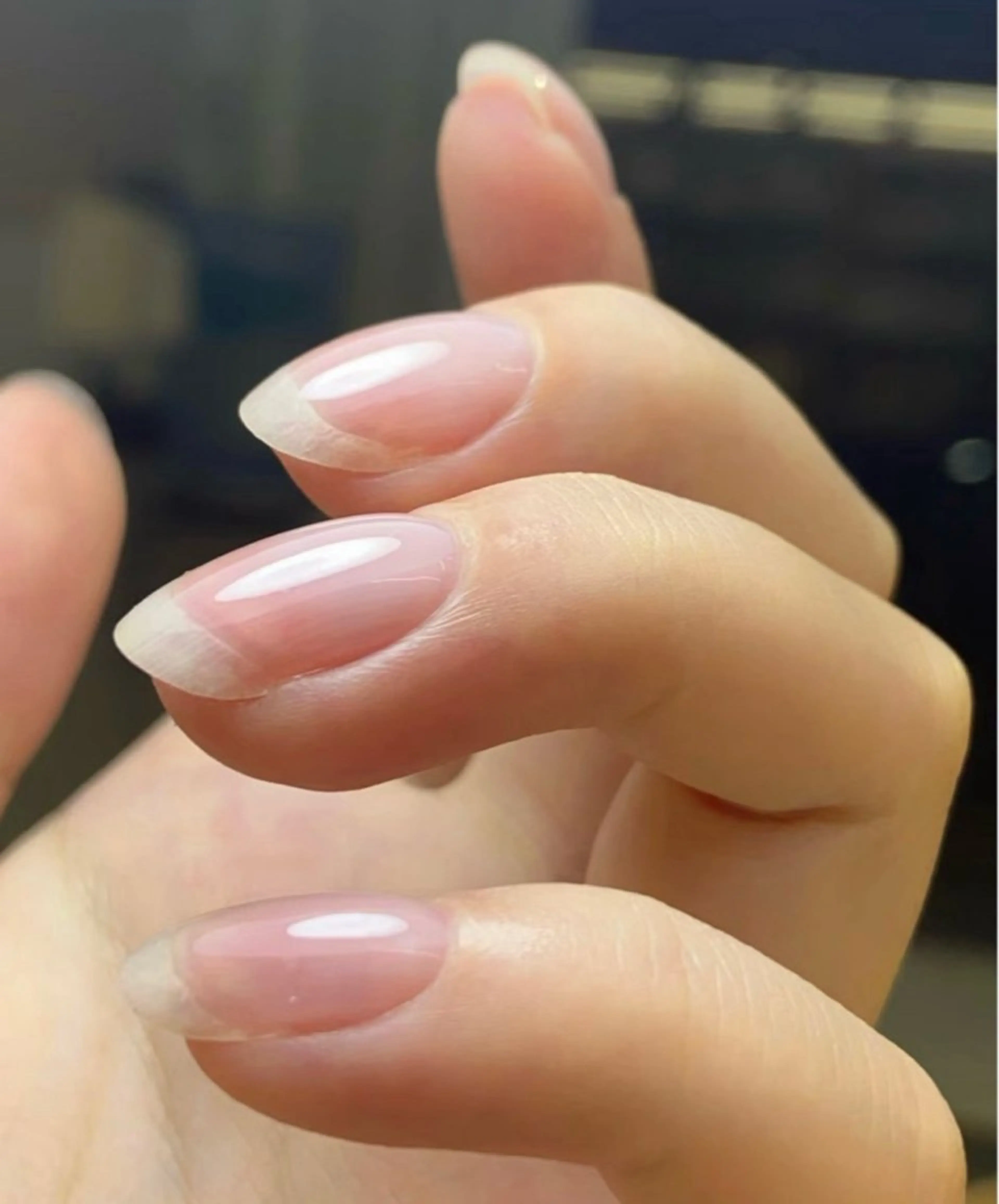 補強クリアネイル（オフ込み）の写真