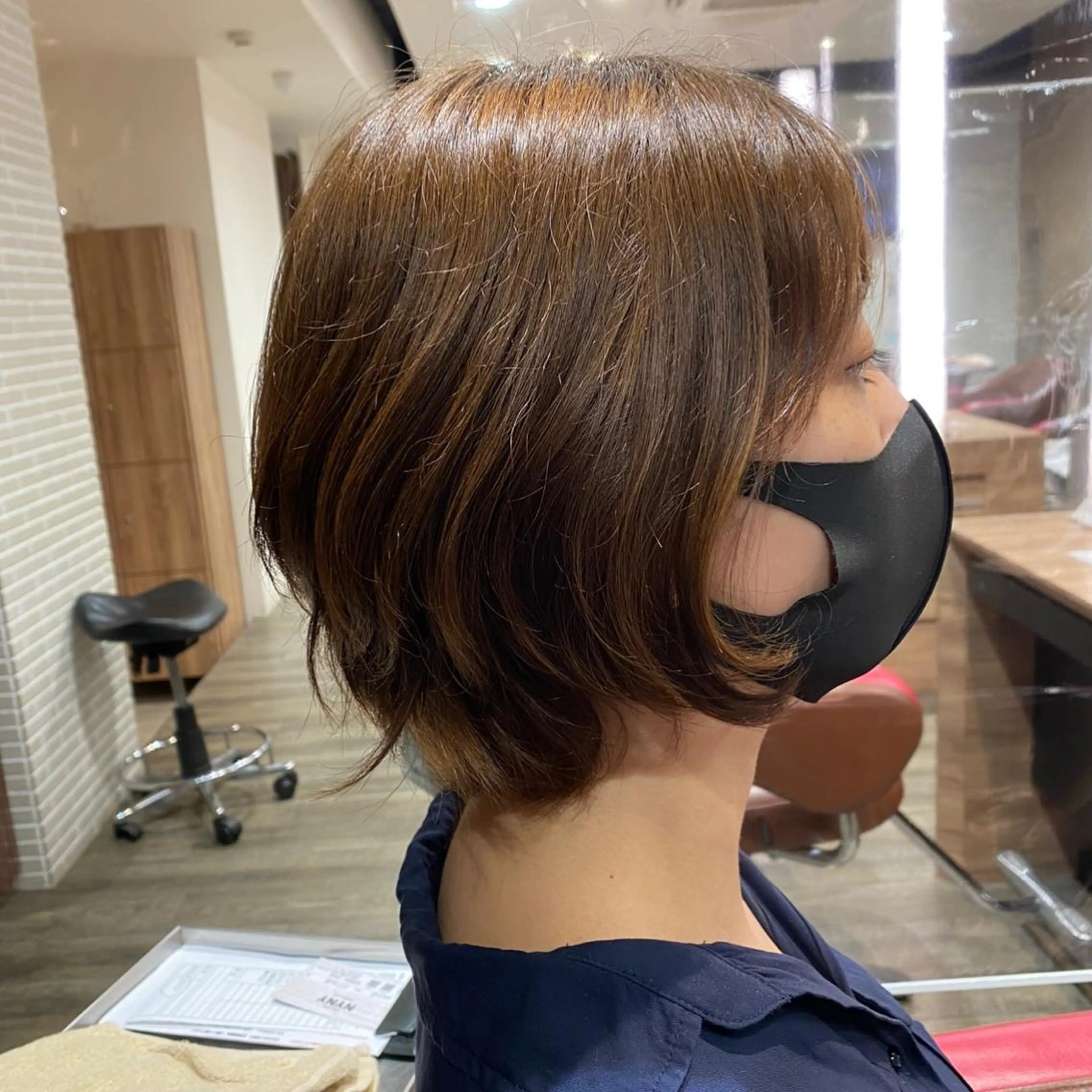 ショート アッシュ ボブ 髪質改善 レイヤーカット ショートヘア カット ショート〜ミディアム 喜多司のヘアスタイル