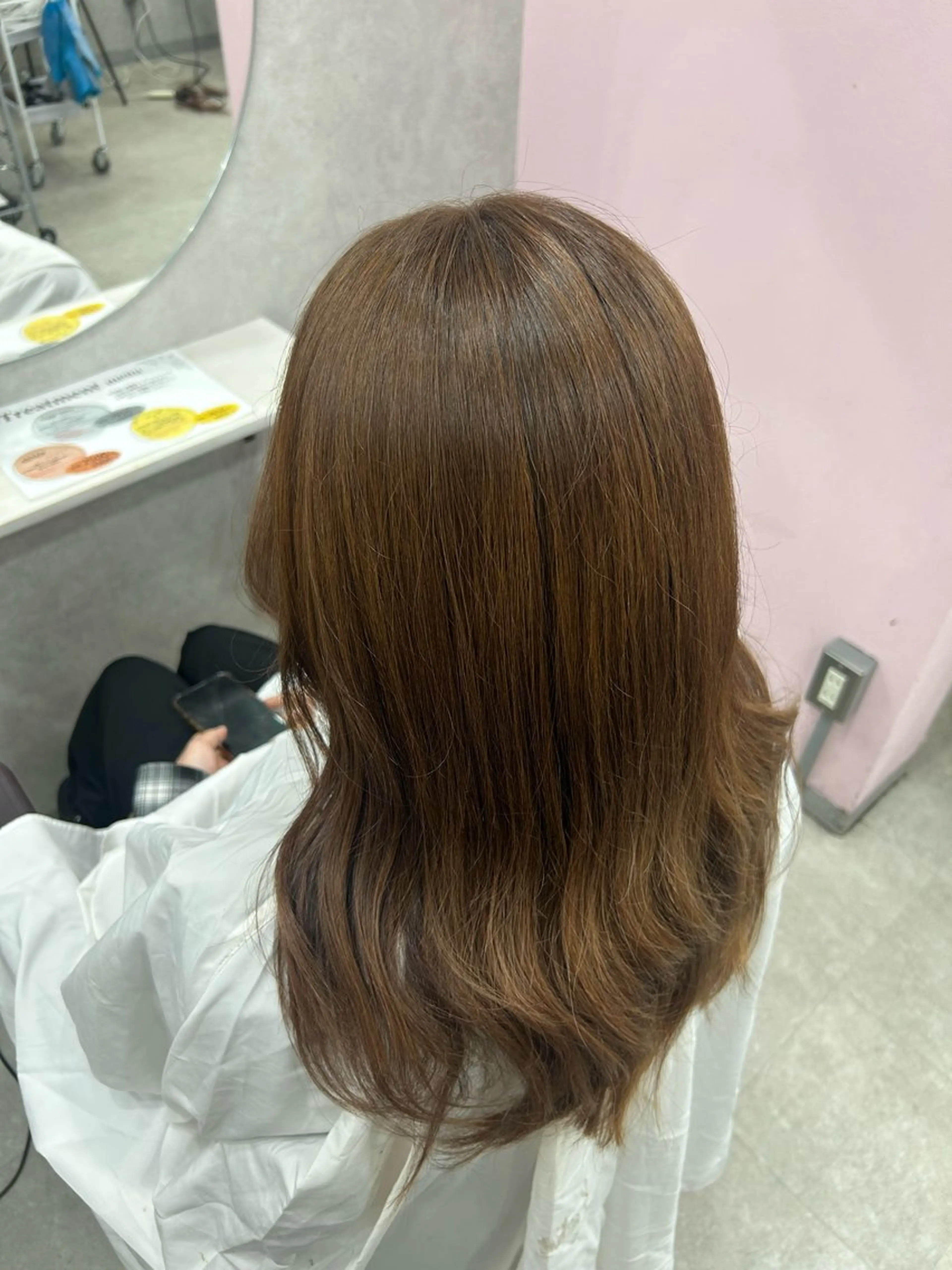 セミロング カラー ヘアアレンジ ブラウンカラー 大宮/韓国風🩶/ 七海芽亜利🎀のヘアスタイル