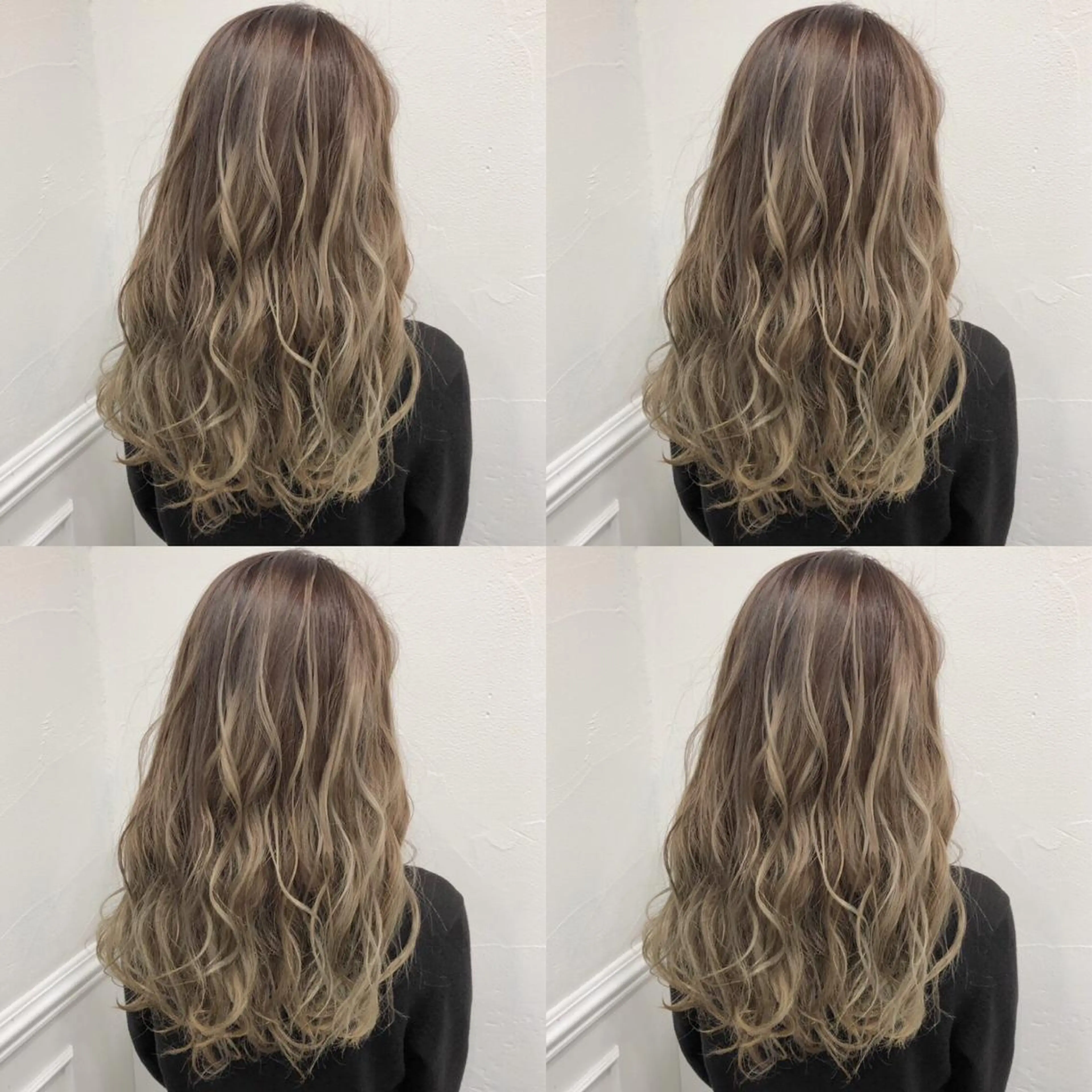 セミロング カラー ヘアセット 韓国レイヤーカット/ 儚げカラーチナツのヘアスタイル