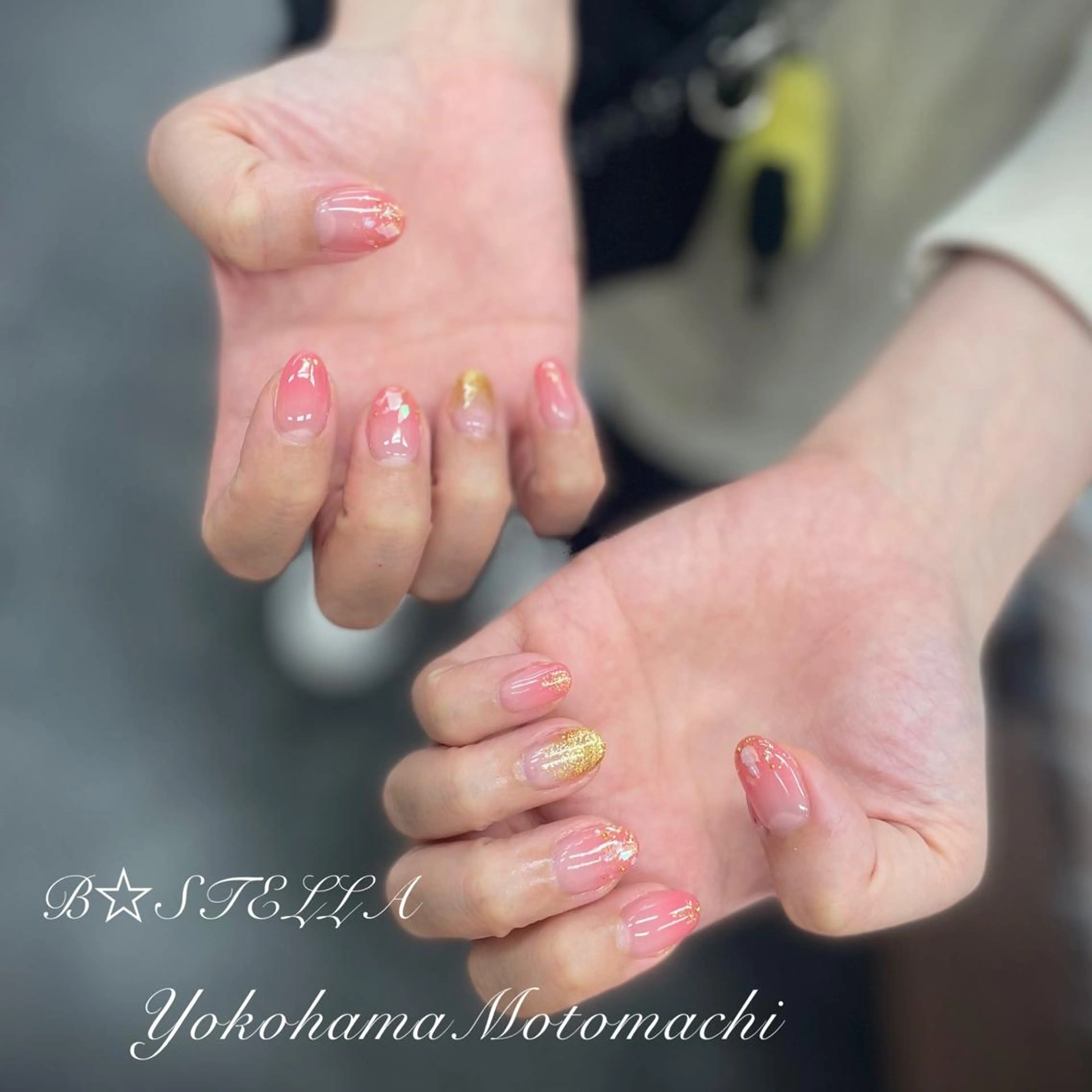 ネイル オーロラネイル クリアネイル フットネイル フレンチネイル ジェルネイル ハンドネイル フットネイル B☆STELLA SATOのネイルデザイン