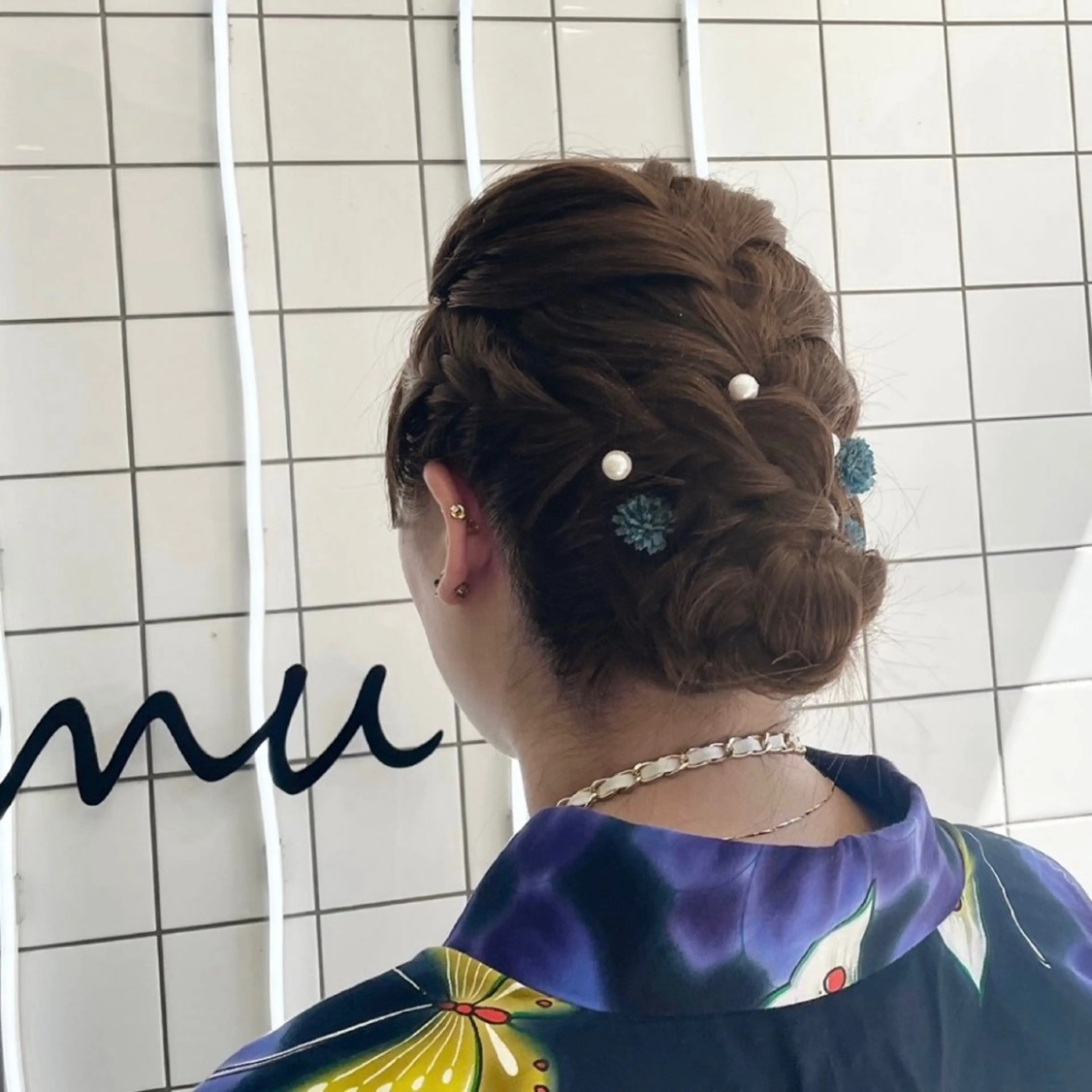 セミロング カラー パーマ ヘアアレンジ メンズ mona/ ストレートスタイル✨のヘアスタイル