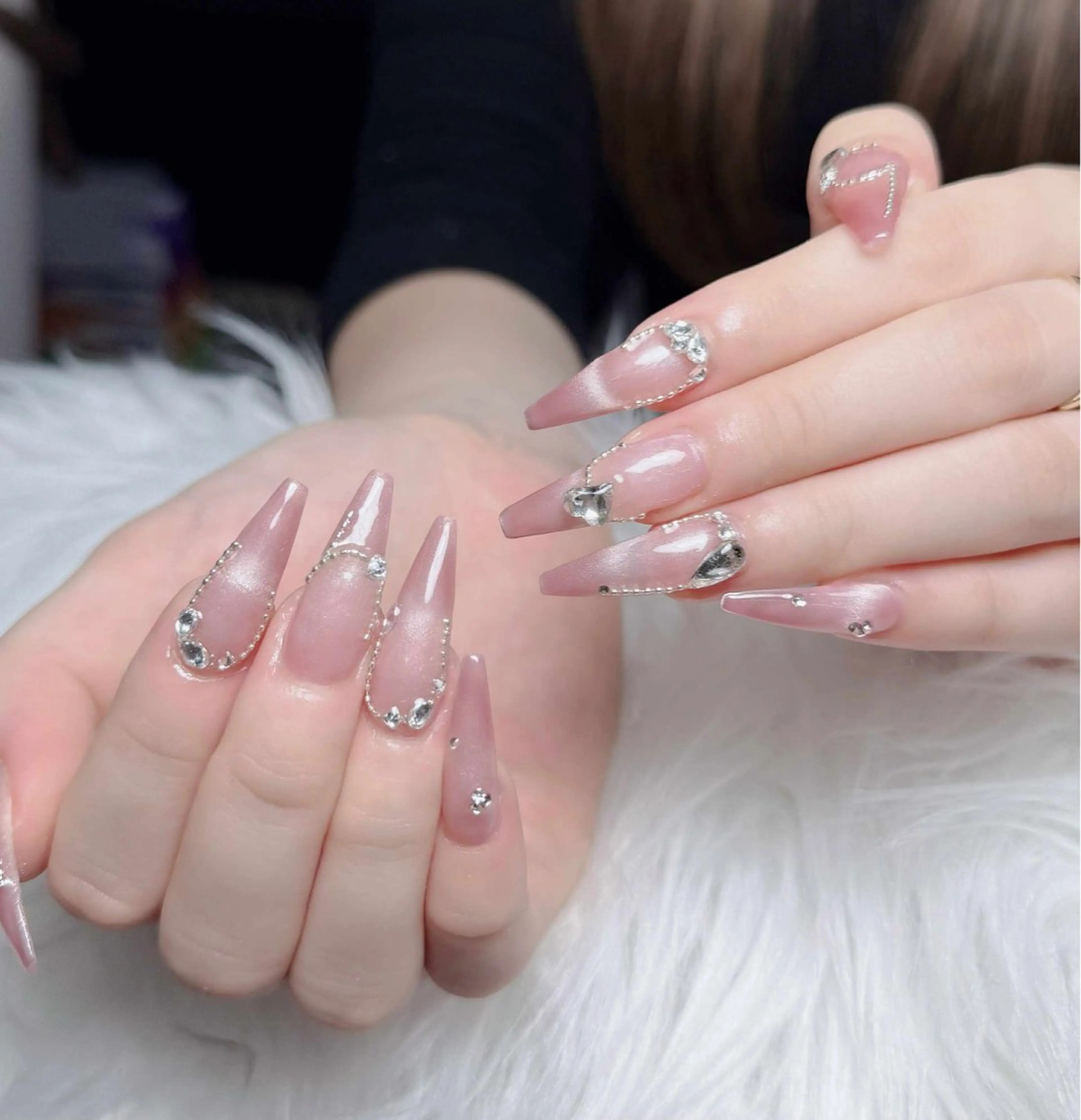 ネイル アートネイル 韓国ネイル 持ち込み ワンホンネイル ハンドネイル Lenie Nail Salonのネイルデザイン