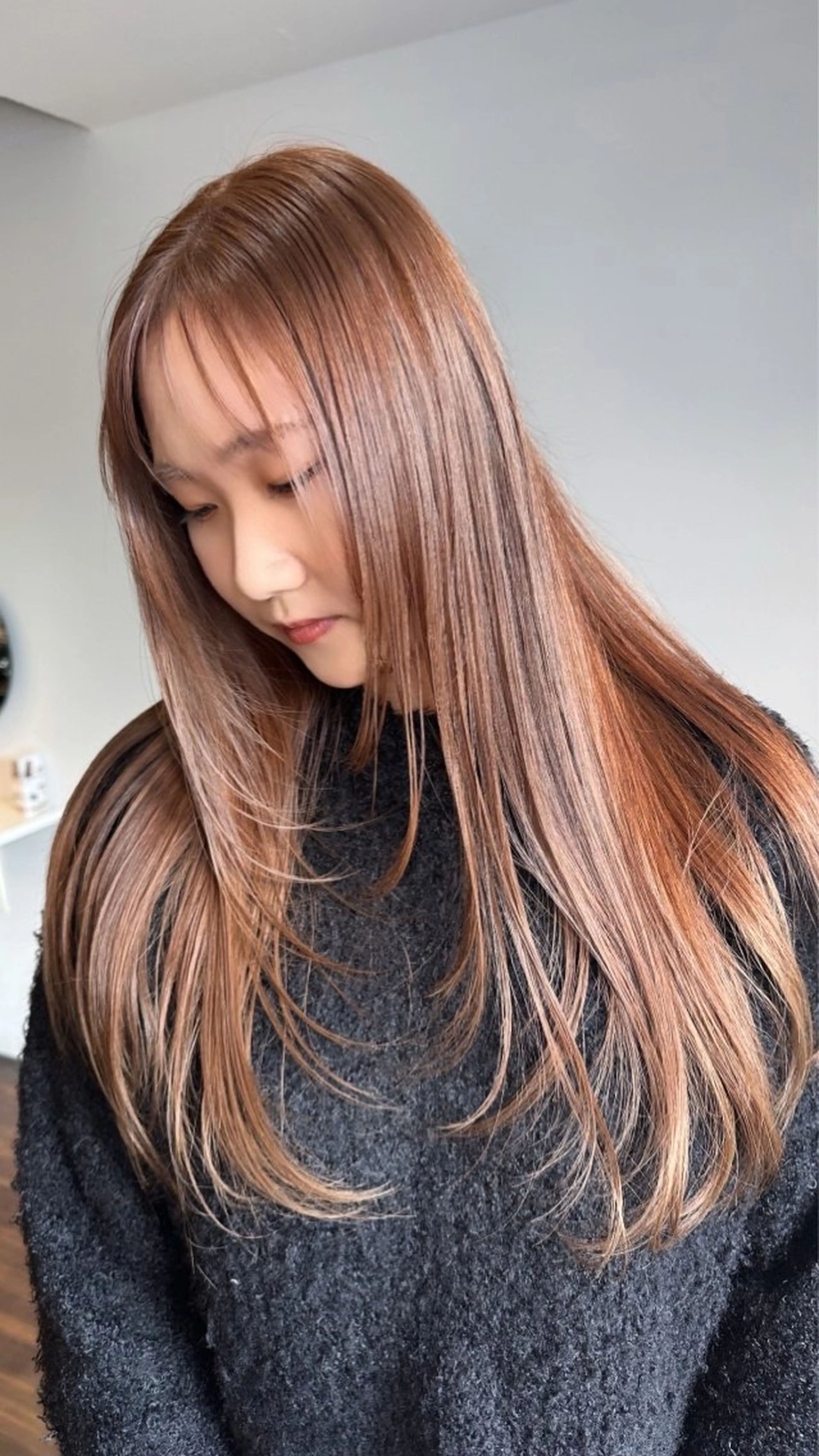 ロング カット トリートメント 艶髪カラー/レイヤ ー支持No.1renのヘアスタイル