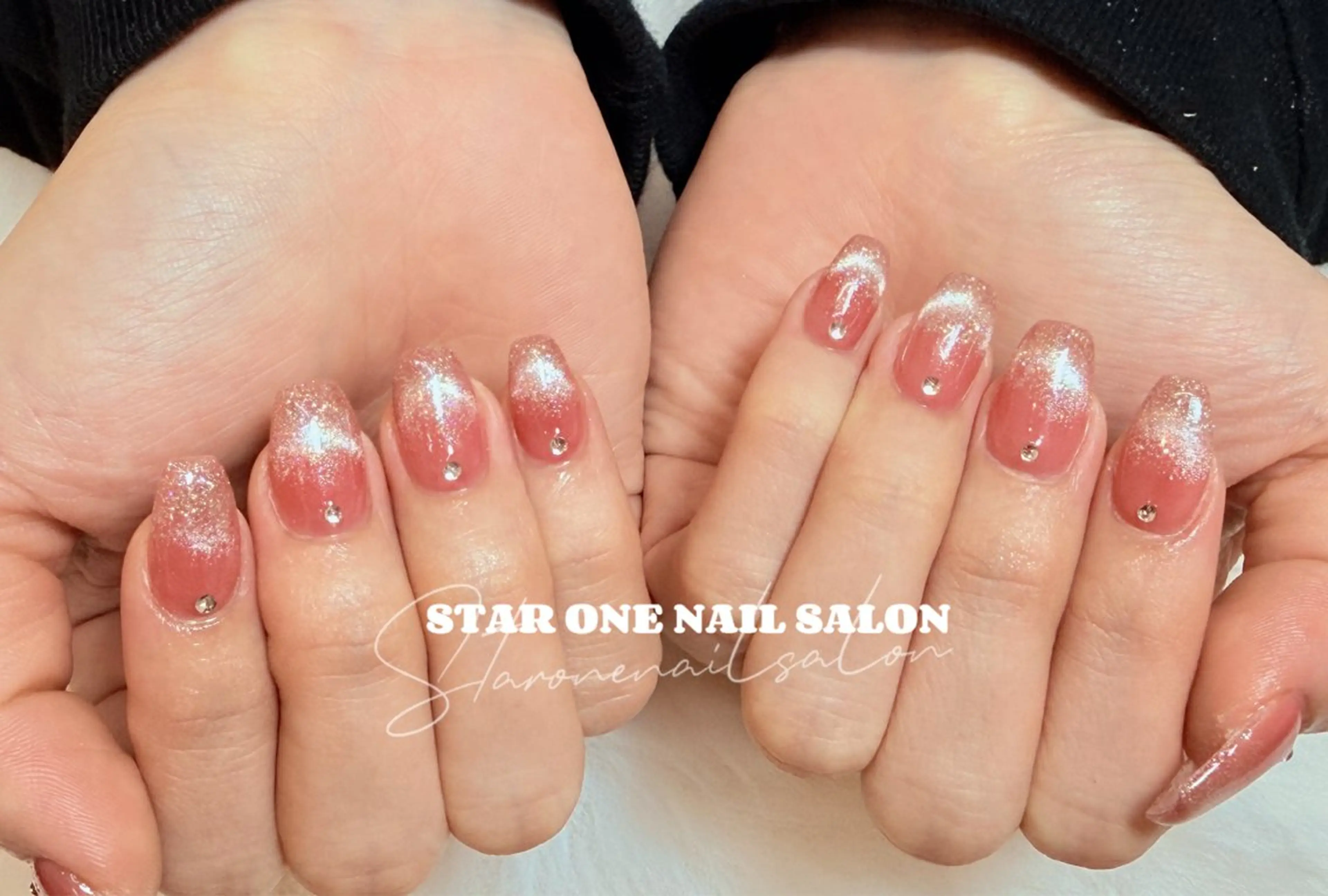 ネイル ハンドネイル 星 あみのネイルデザイン