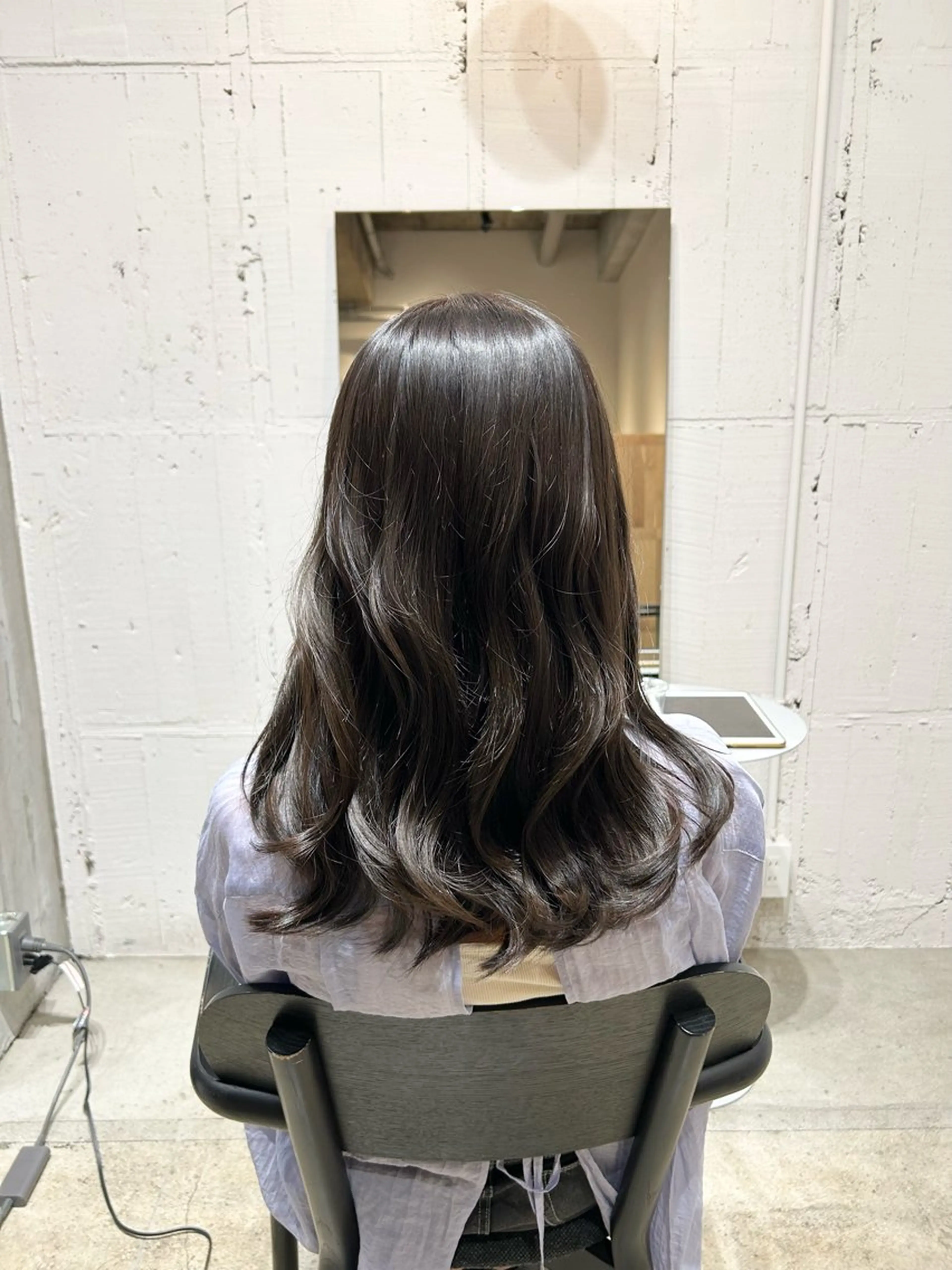 セミロング カラー ヘアカラー トリートメント 木下 由那のヘアスタイル