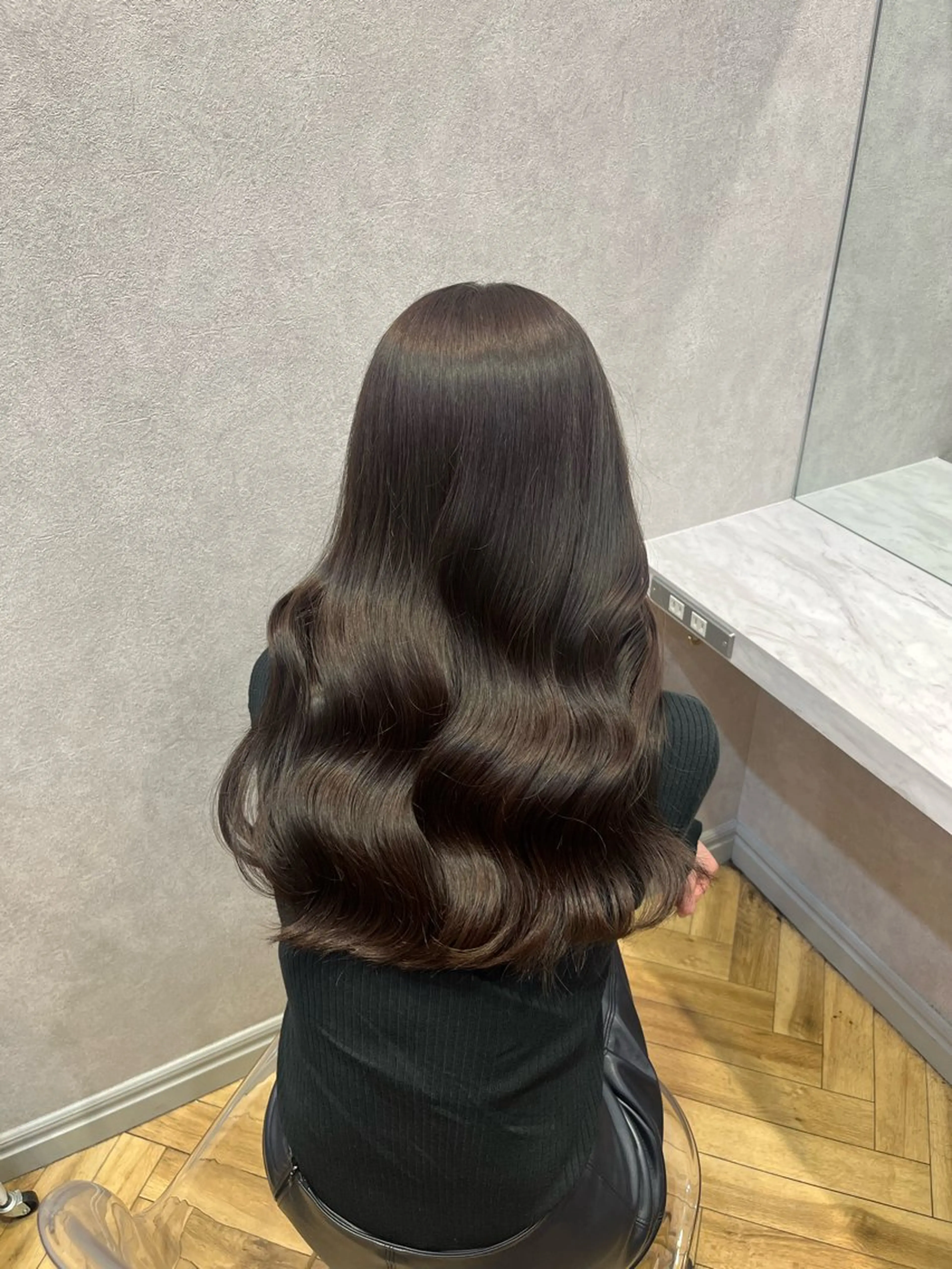 ロング カラー 韓国ヘア/艶髪/ 透明感カラー/つぐみのヘアスタイル