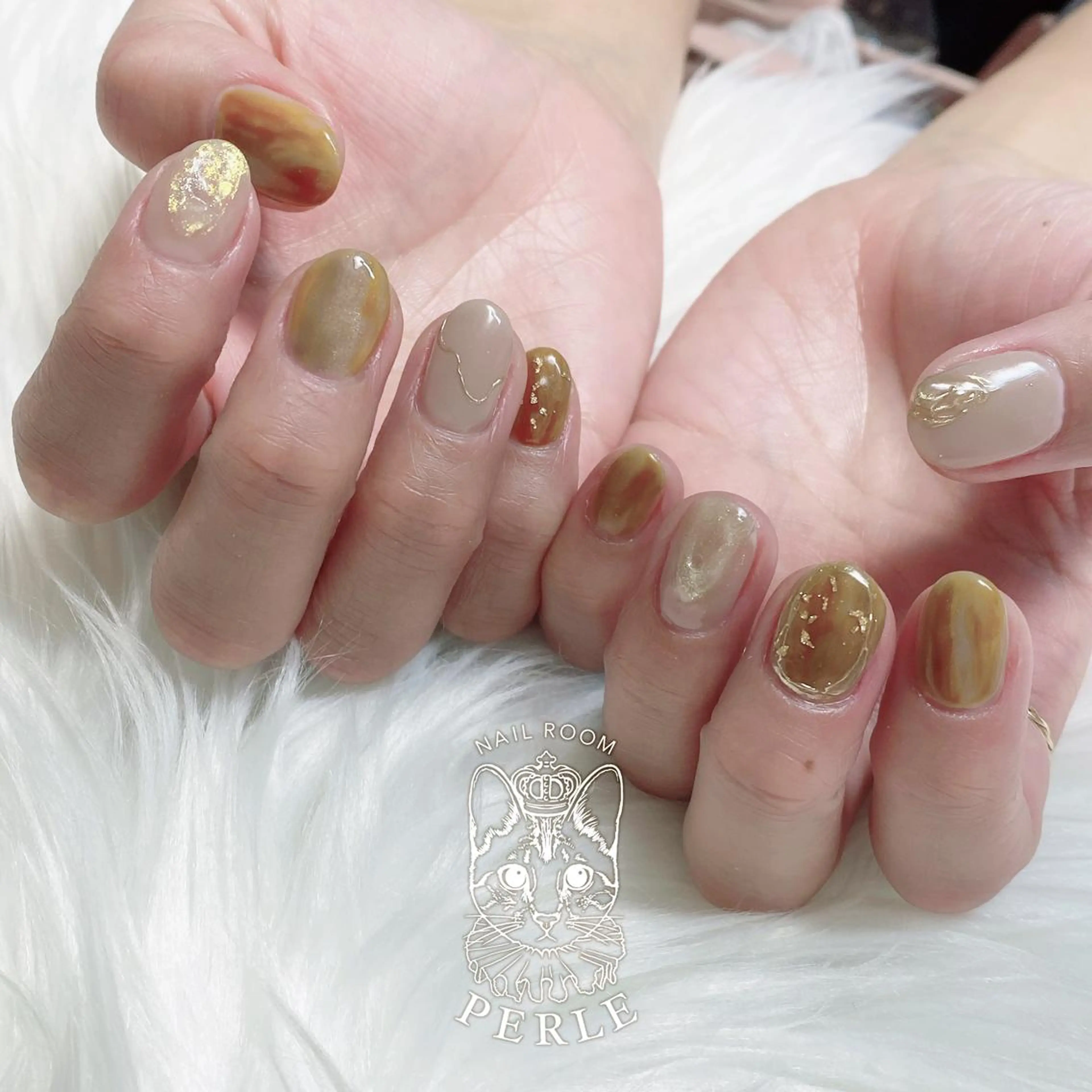 ネイル ハンドネイル nail room Perleのネイルデザイン