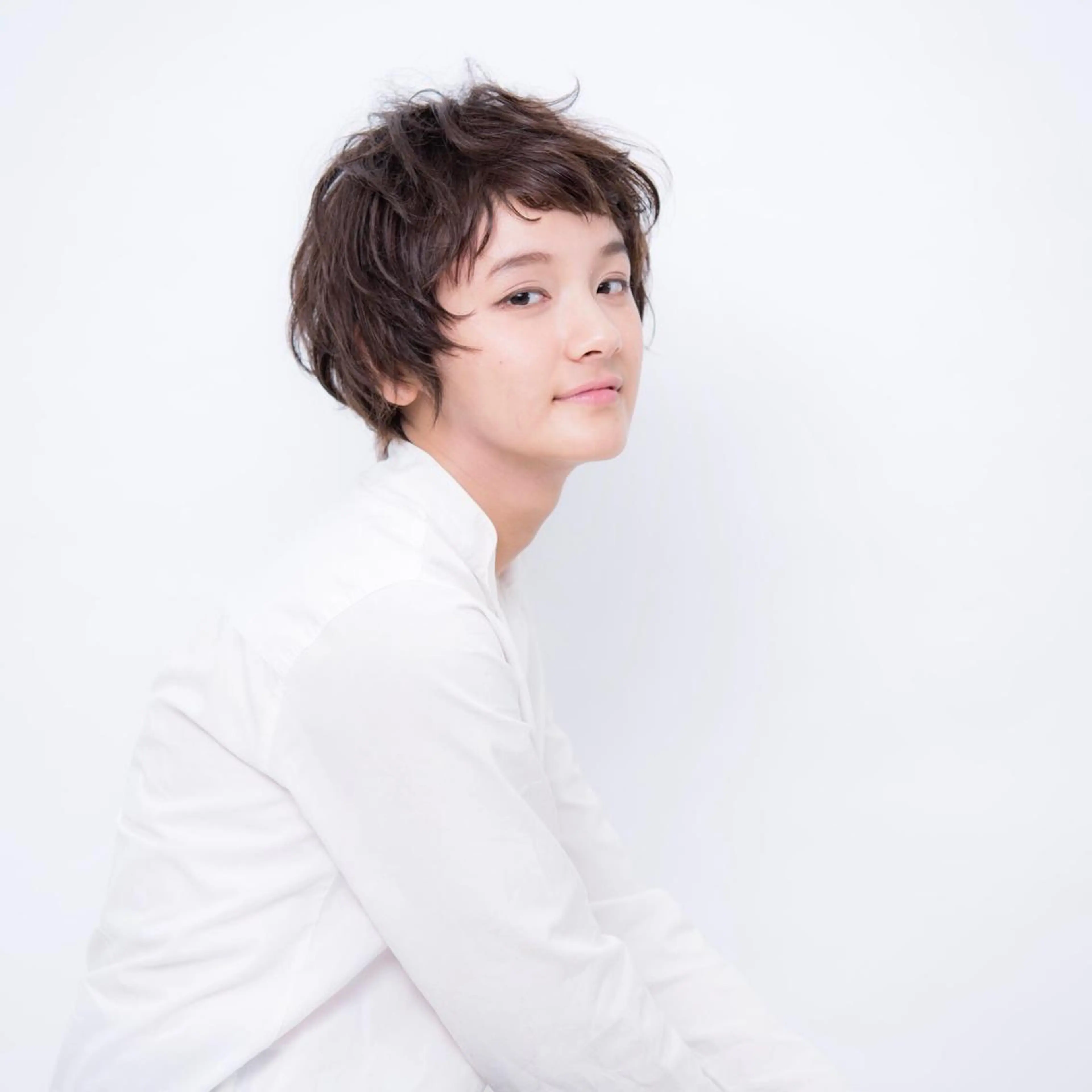 ショート パーマ 苅北 泰輔のヘアスタイル