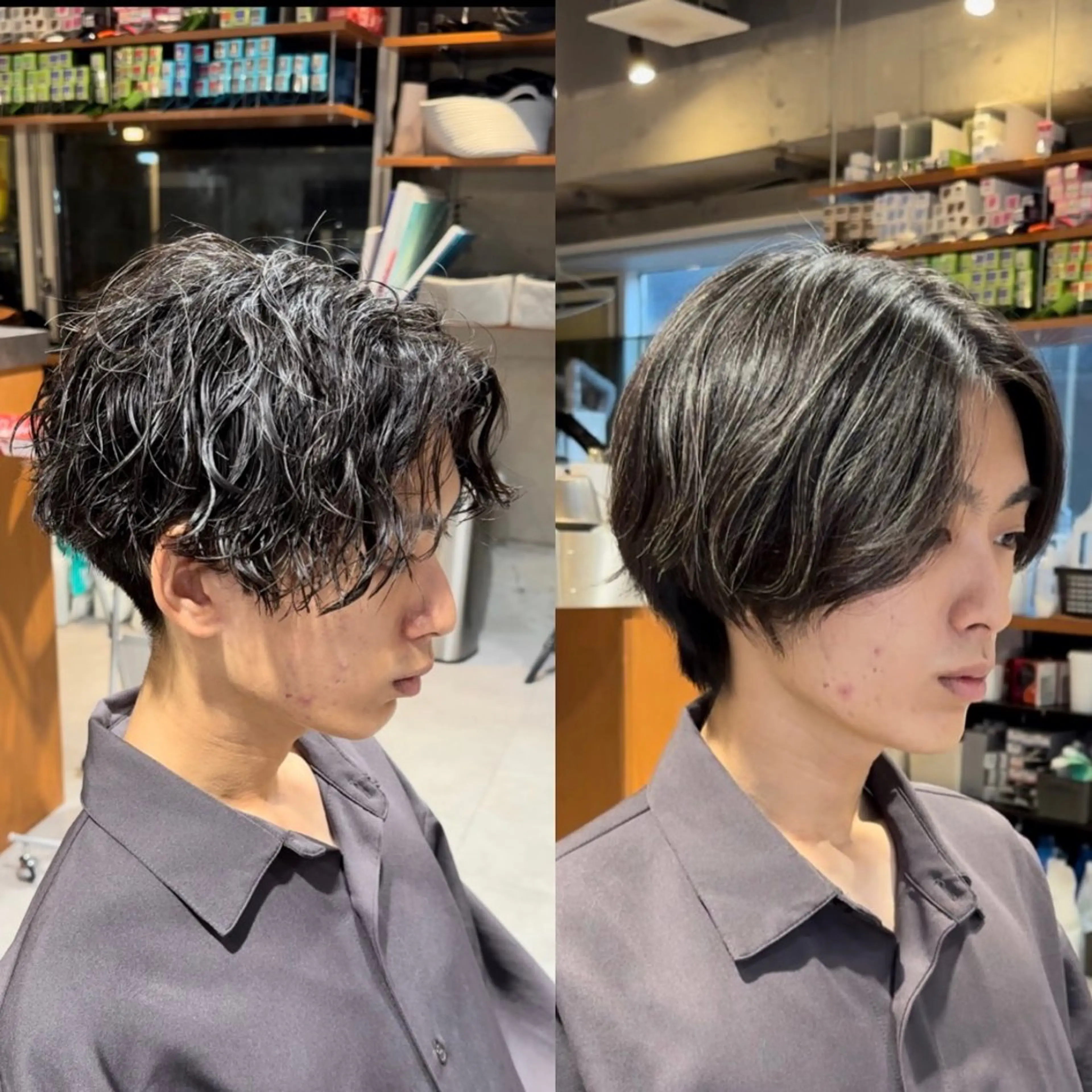 ミディアム 似合わせスタイル 山本風太のヘアスタイル