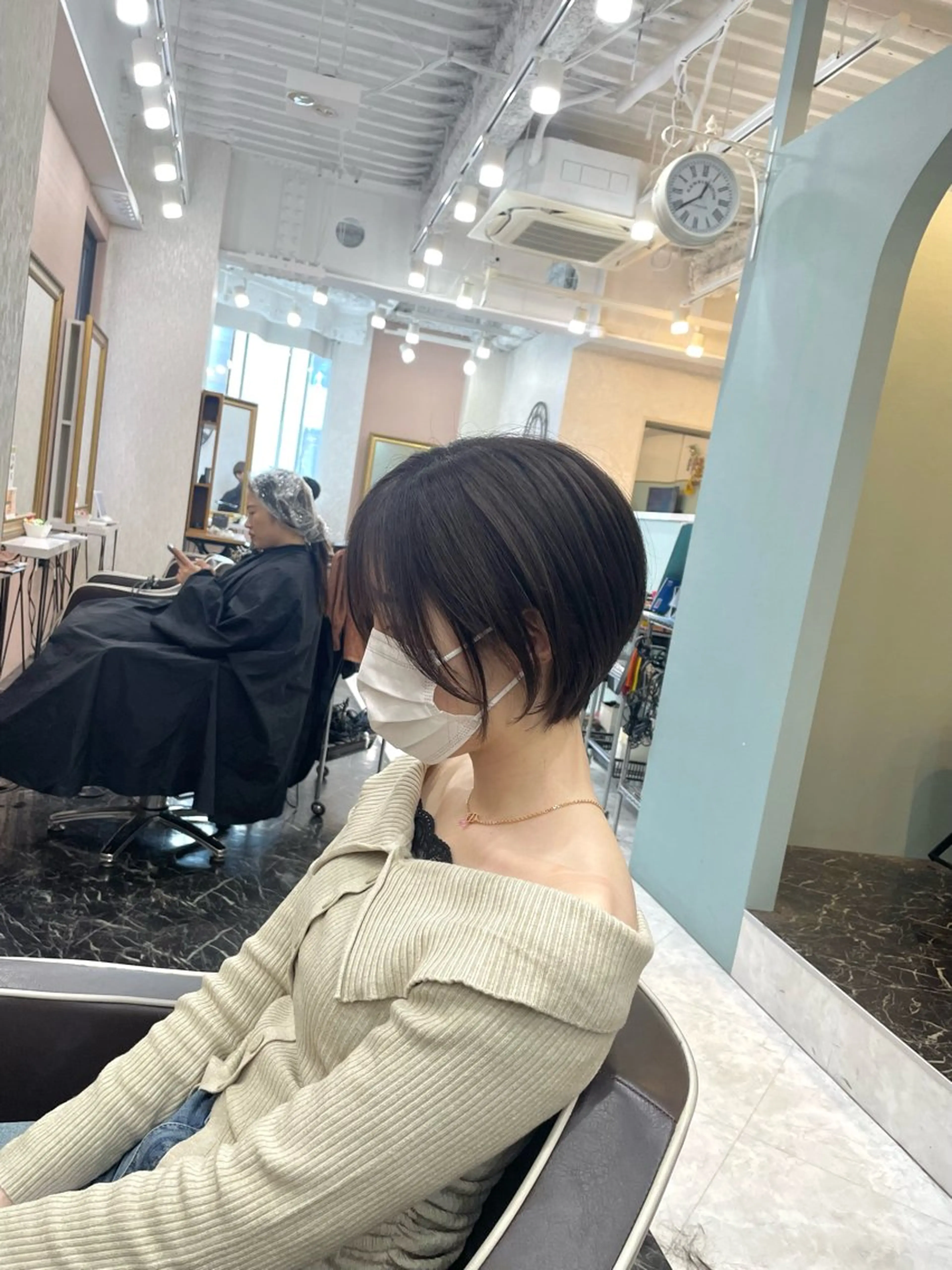 ショート カット ヘアカラー 亀川蓮 Agu hairのヘアスタイル