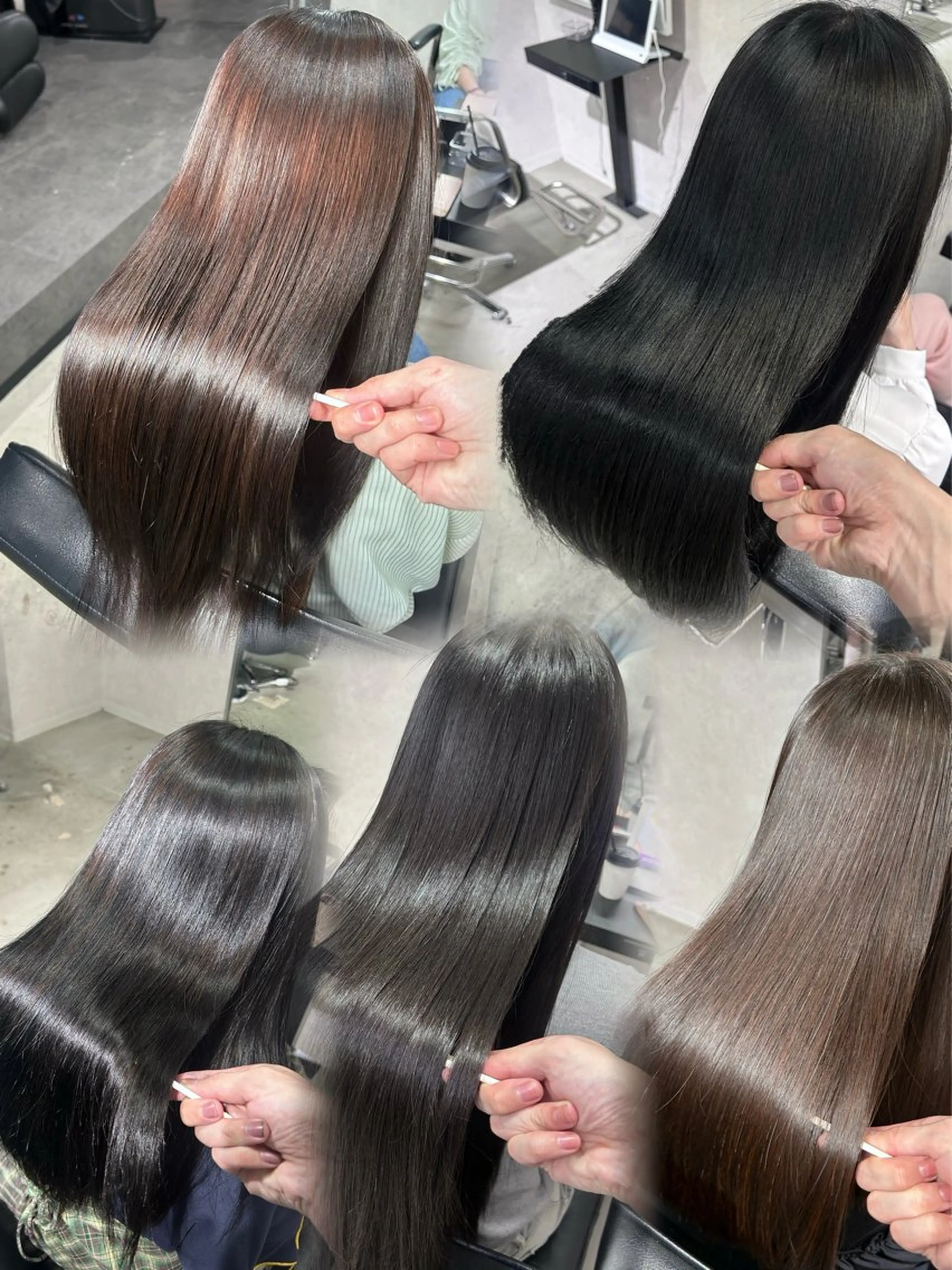 ロング カット ヘアカラー 縮毛矯正 髪質改善大阪/ 酸性縮毛矯正/ゆうとのヘアスタイル