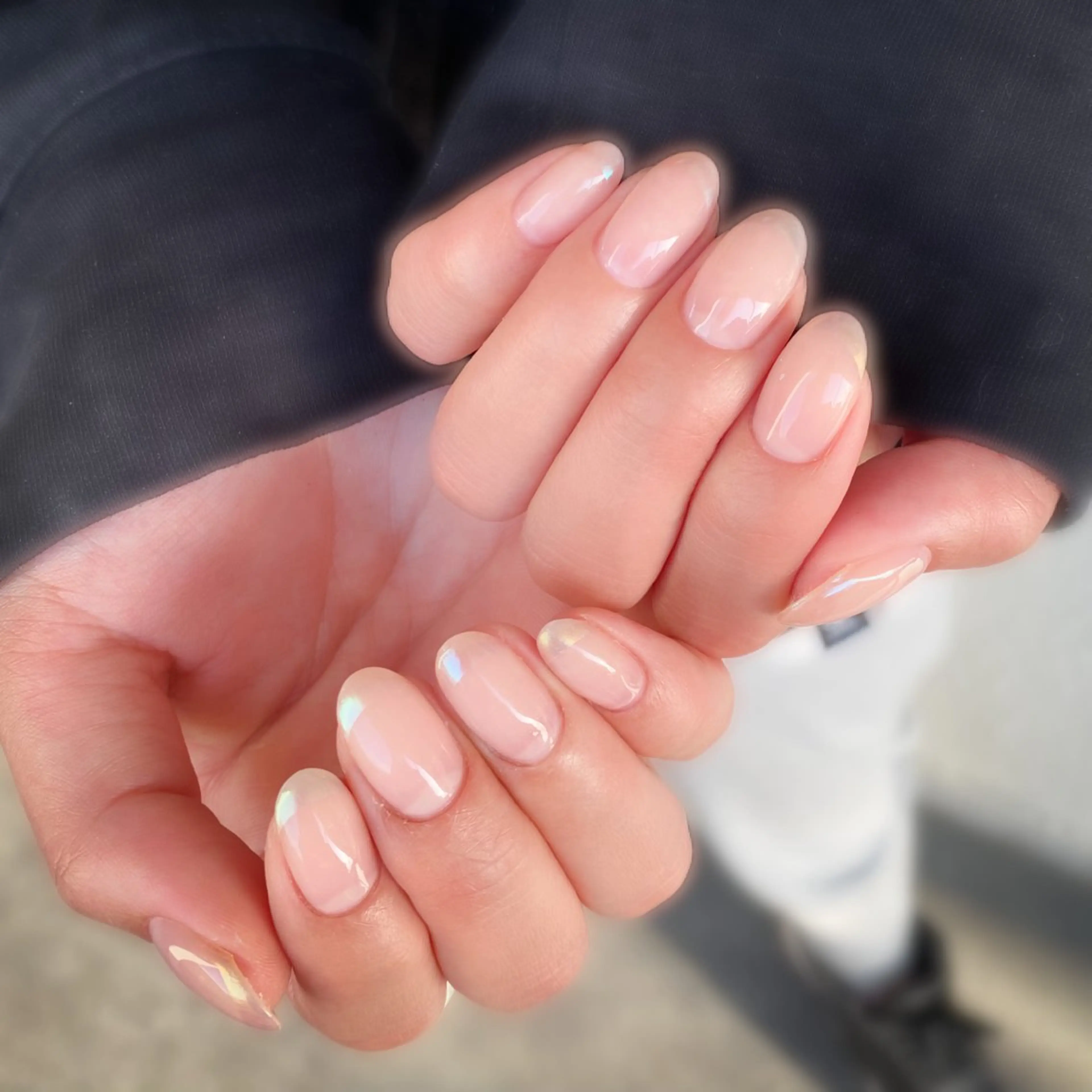 ネイル オーロラネイル フレンチネイル オフィスネイル &.nail/ ニュアンス/持込み可のネイルデザイン