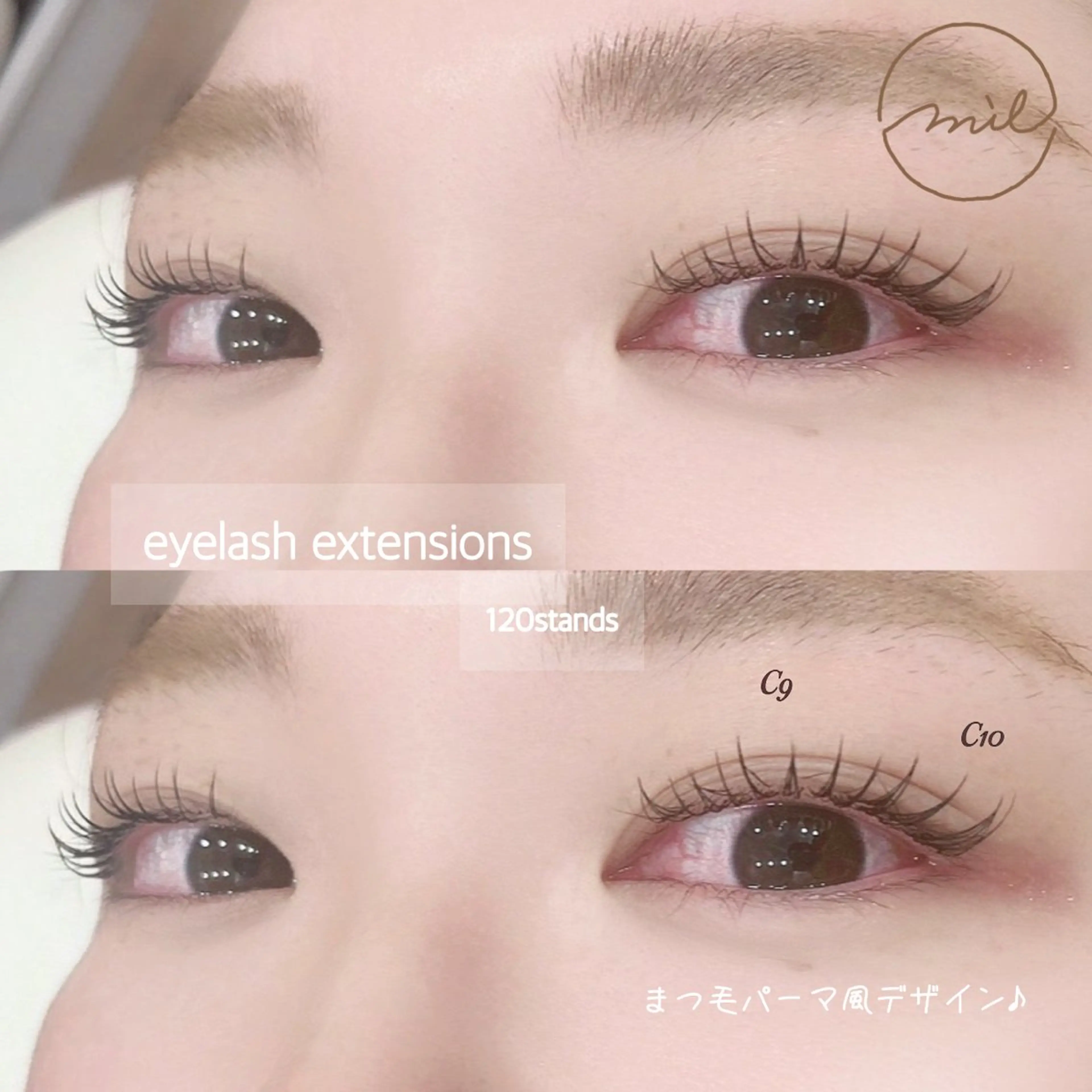 マツエク・マツパ マツエク mil❤︎ Kahoのマツエク・マツパデザイン