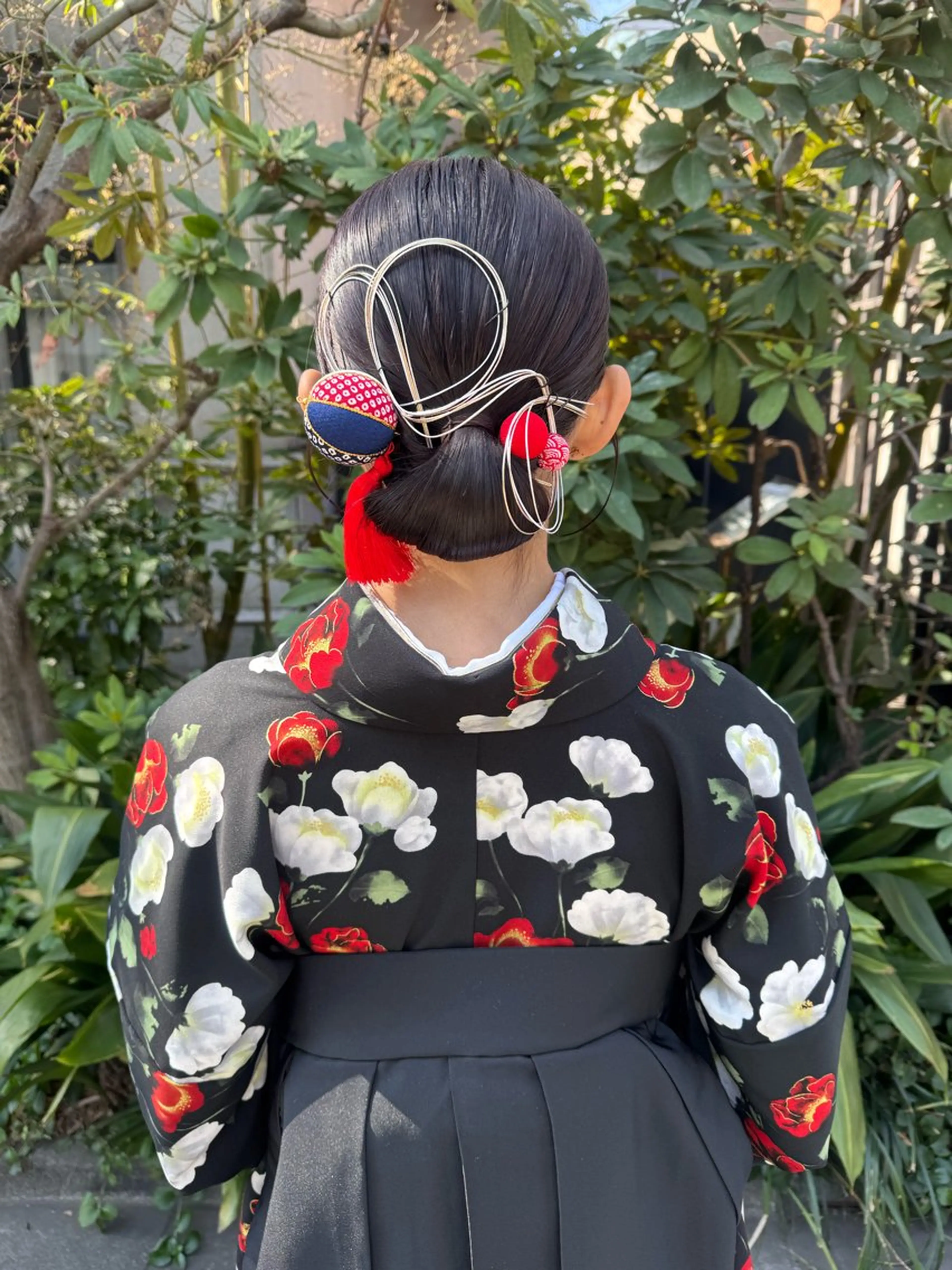 セミロング ヘアアレンジ 着付け 🎗️【ヘアセット 美眉】吉川玲🎗️のヘアスタイル