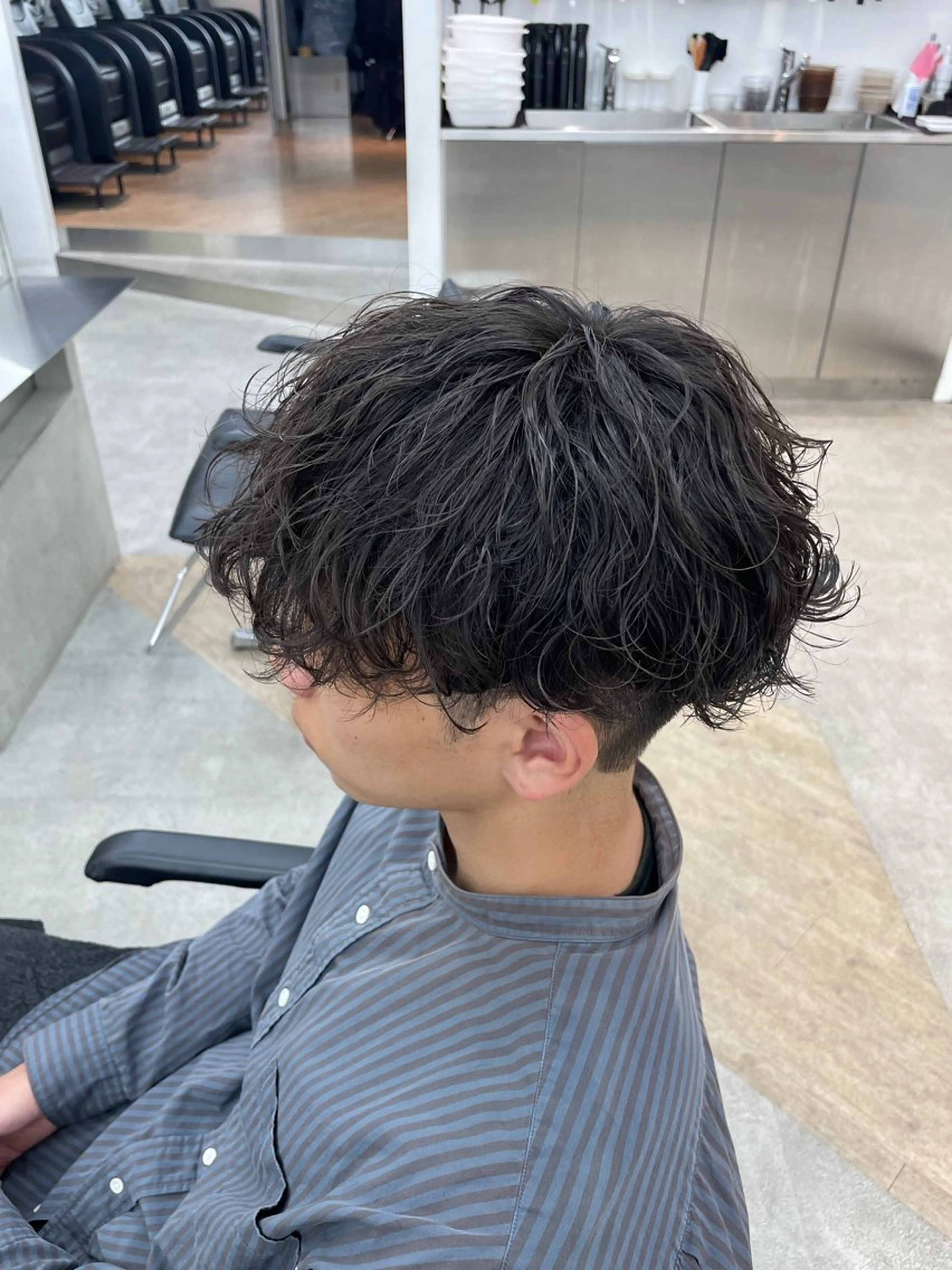 パーマ メンズ メンズパーマ カット パーマ メンズ/シャドウ/ 波巻き/kyogoのヘアスタイル