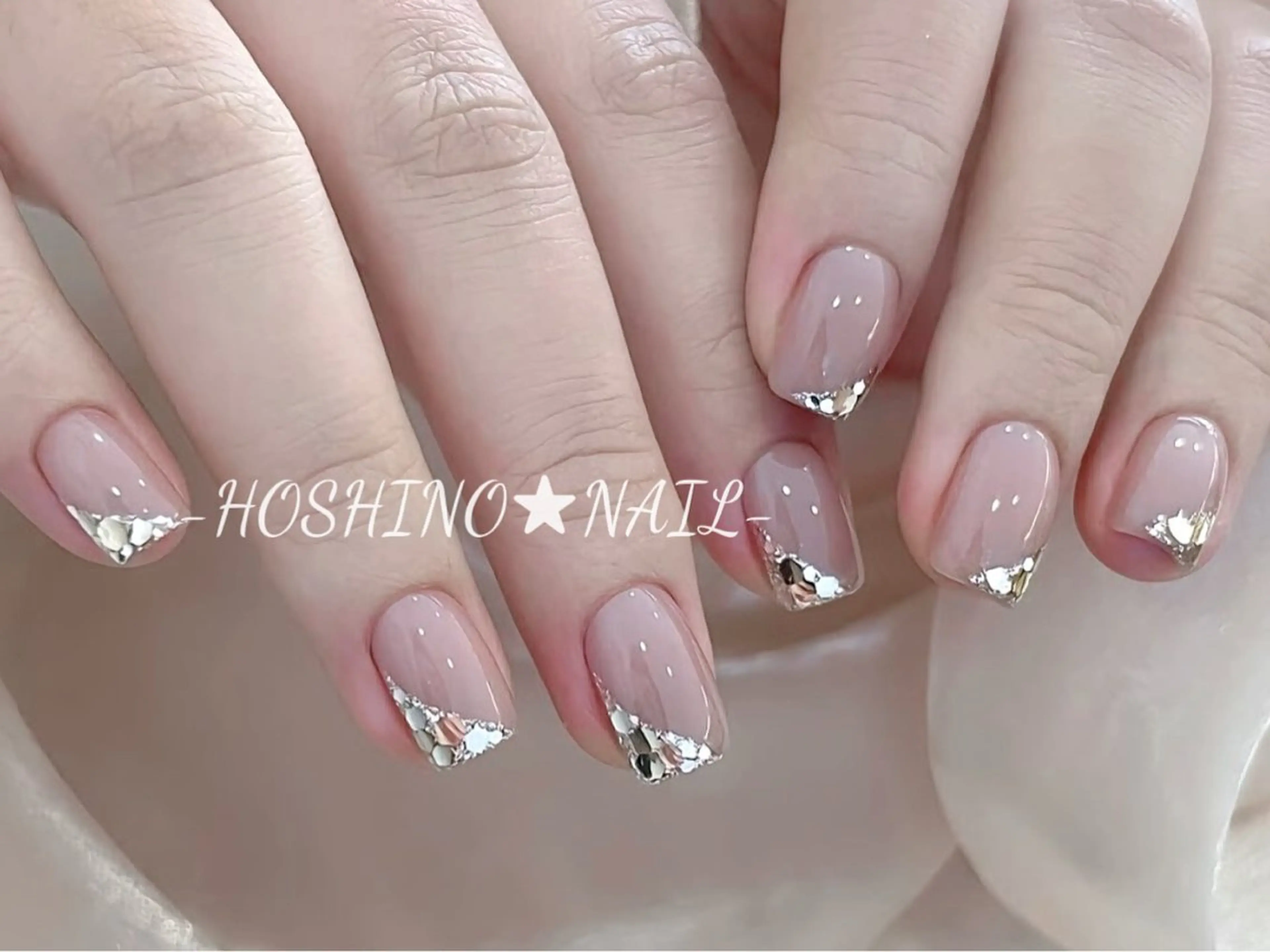 ネイル オーロラネイル チークネイル ドット フットネイル フレンチネイル ★HOSHINO NAIL★新宿店のネイルデザイン