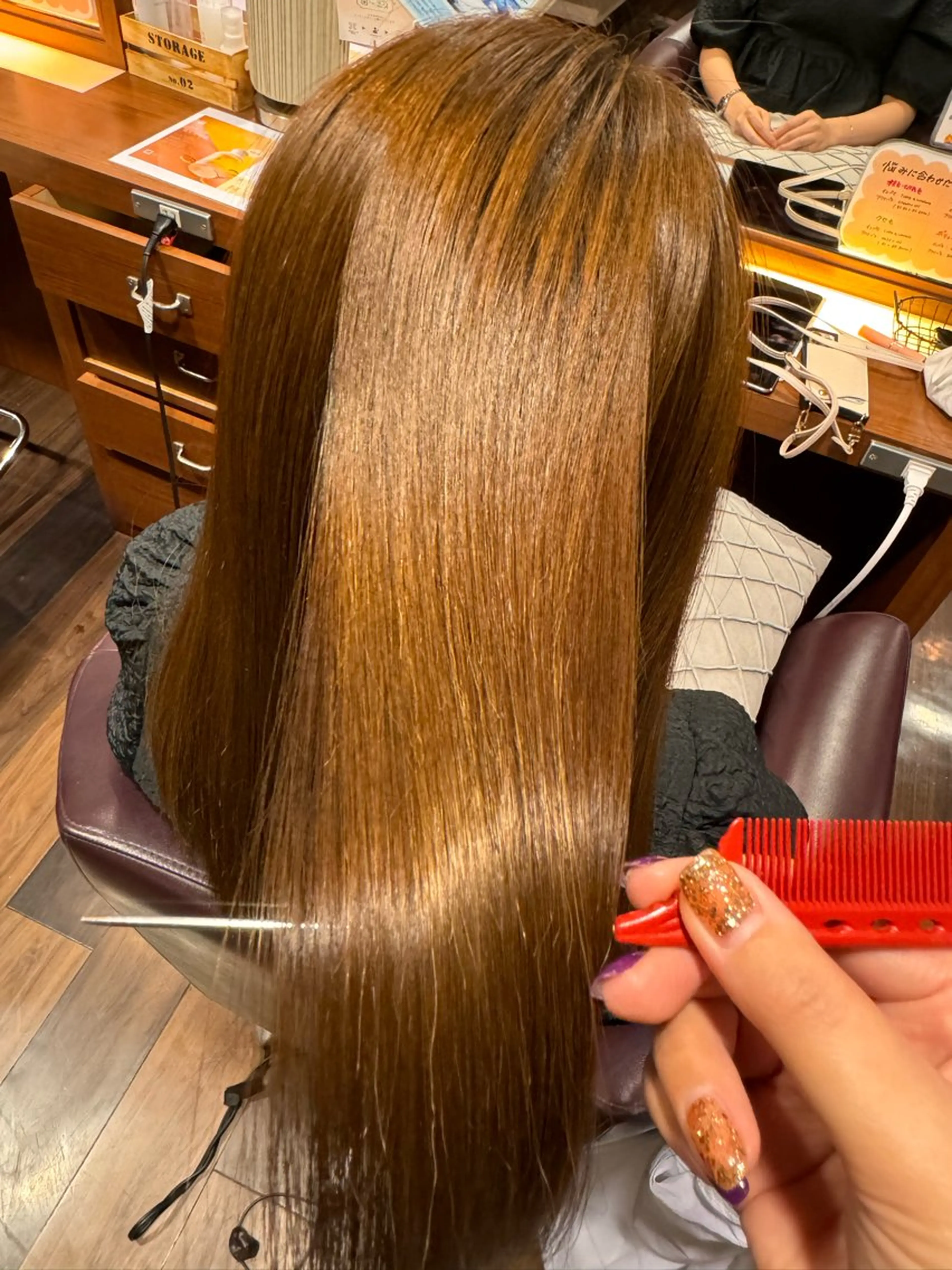 セミロング 縮毛矯正 カット 縮毛矯正 サイトウ ナツキのヘアスタイル