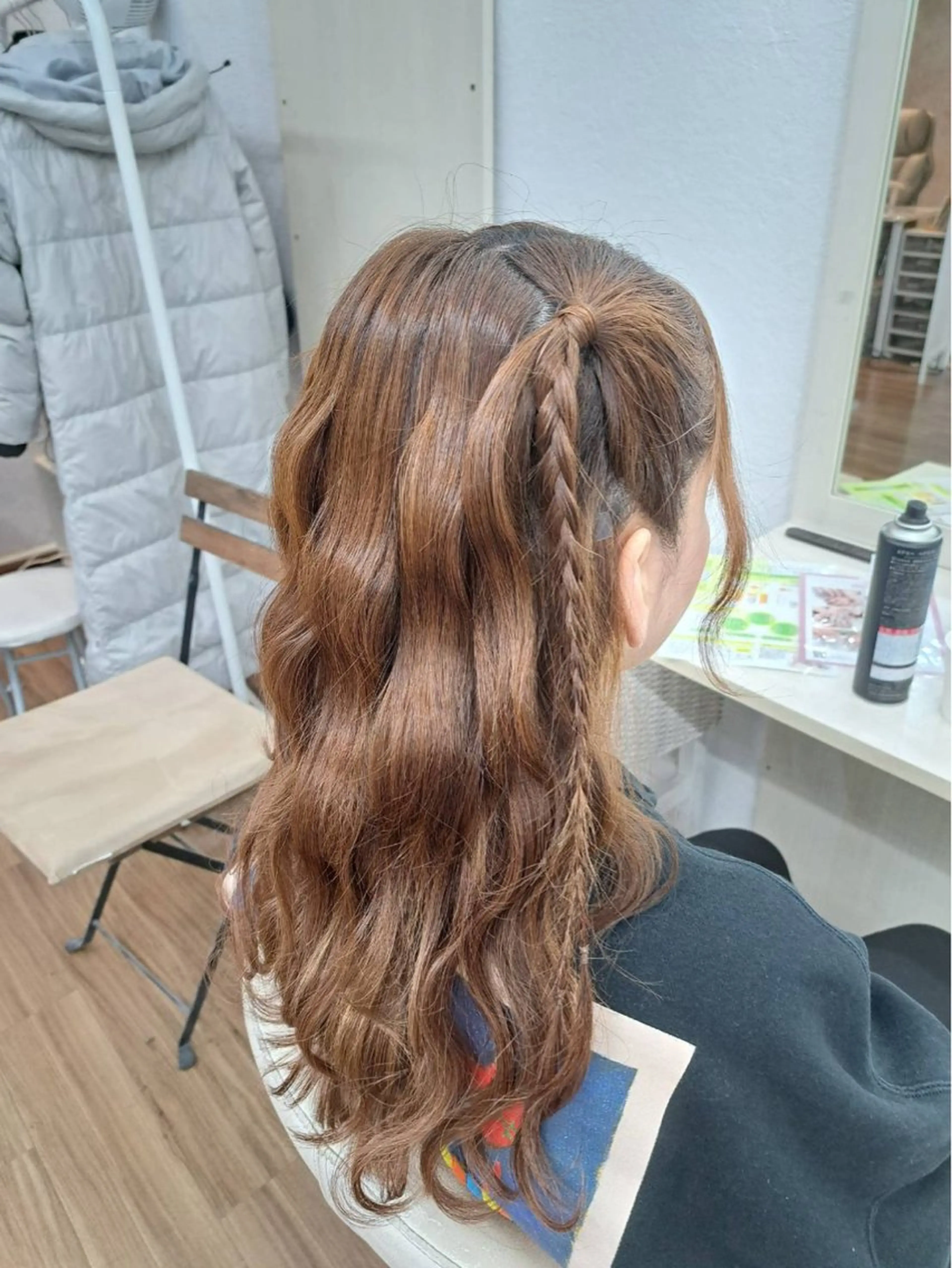 ロング ヘアアレンジ ヘアセット GLOSS 心斎橋 山上のヘアスタイル