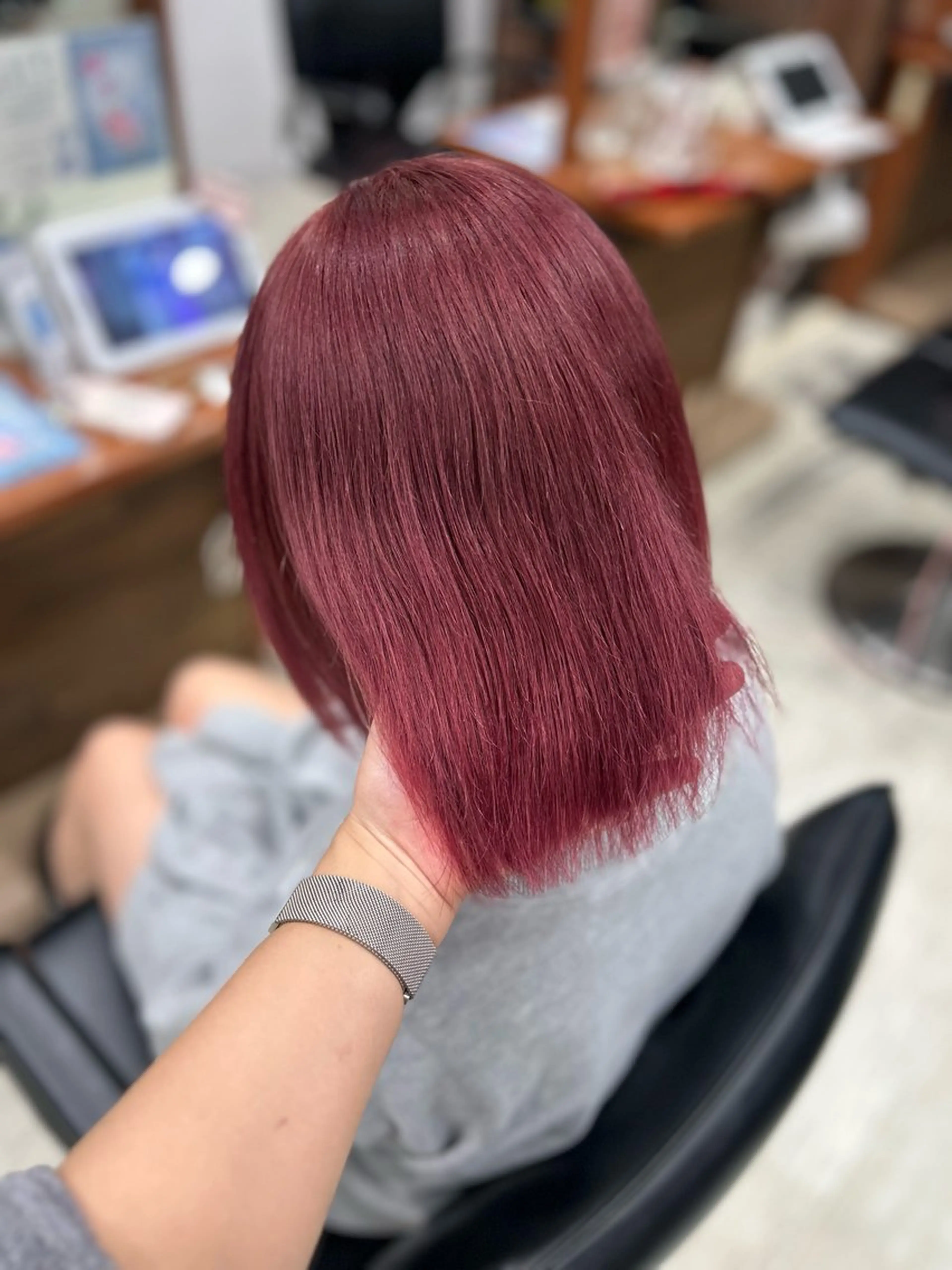 カラー ブリーチ ピンクカラー ヘアカラー CIEL 難波店所属・🎀透明感/レイヤ ー/Kotona🎀のヘアスタイル