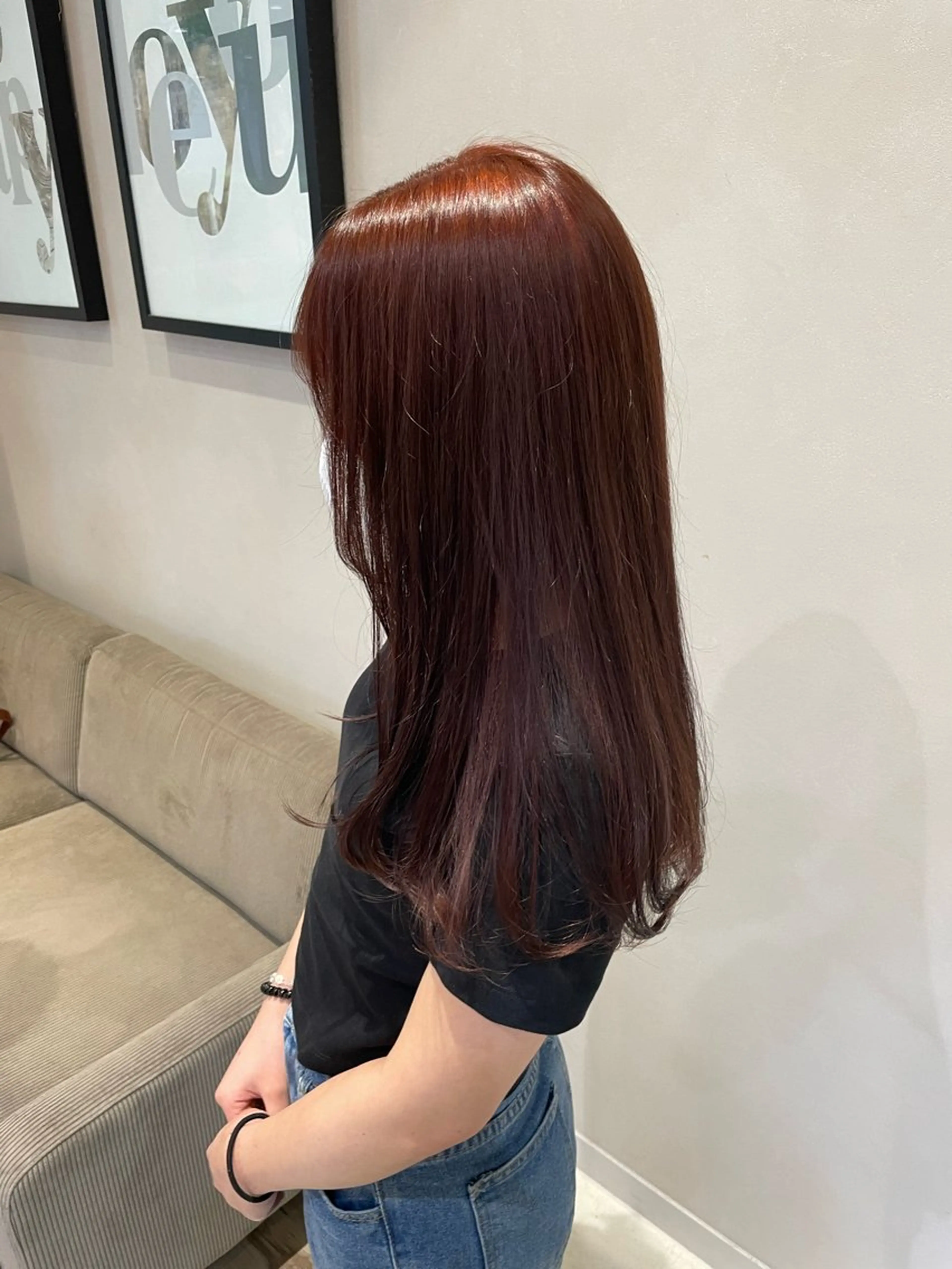 ロング カラー ヘアカラー トリートメント 艶カラー┆ブラウン ┆ゆうはのヘアスタイル