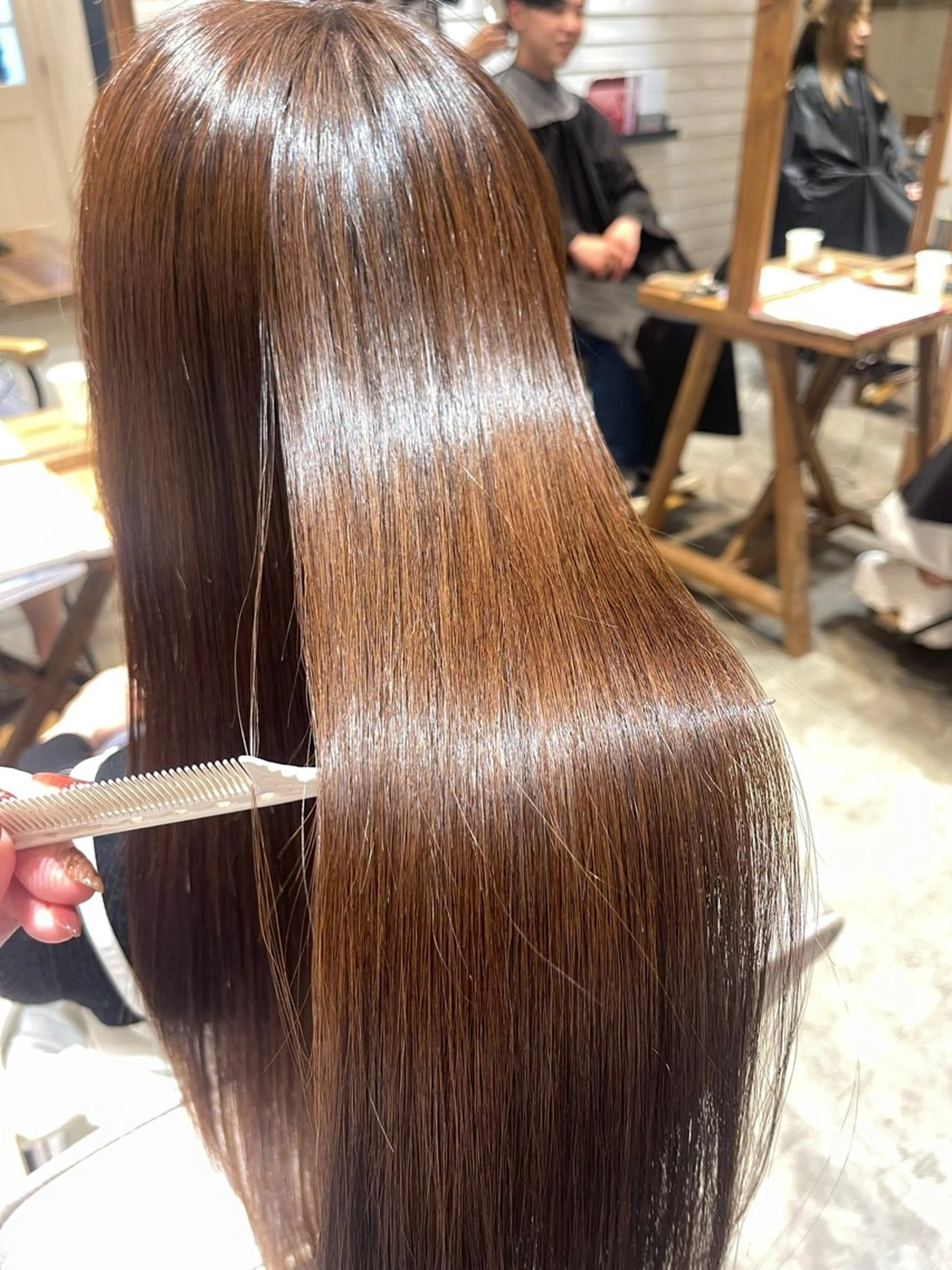 ロング 縮毛矯正 SALOWIN川崎WEST所属・💐【柔らか質感】 縮毛矯正MIKU💐のヘアスタイル