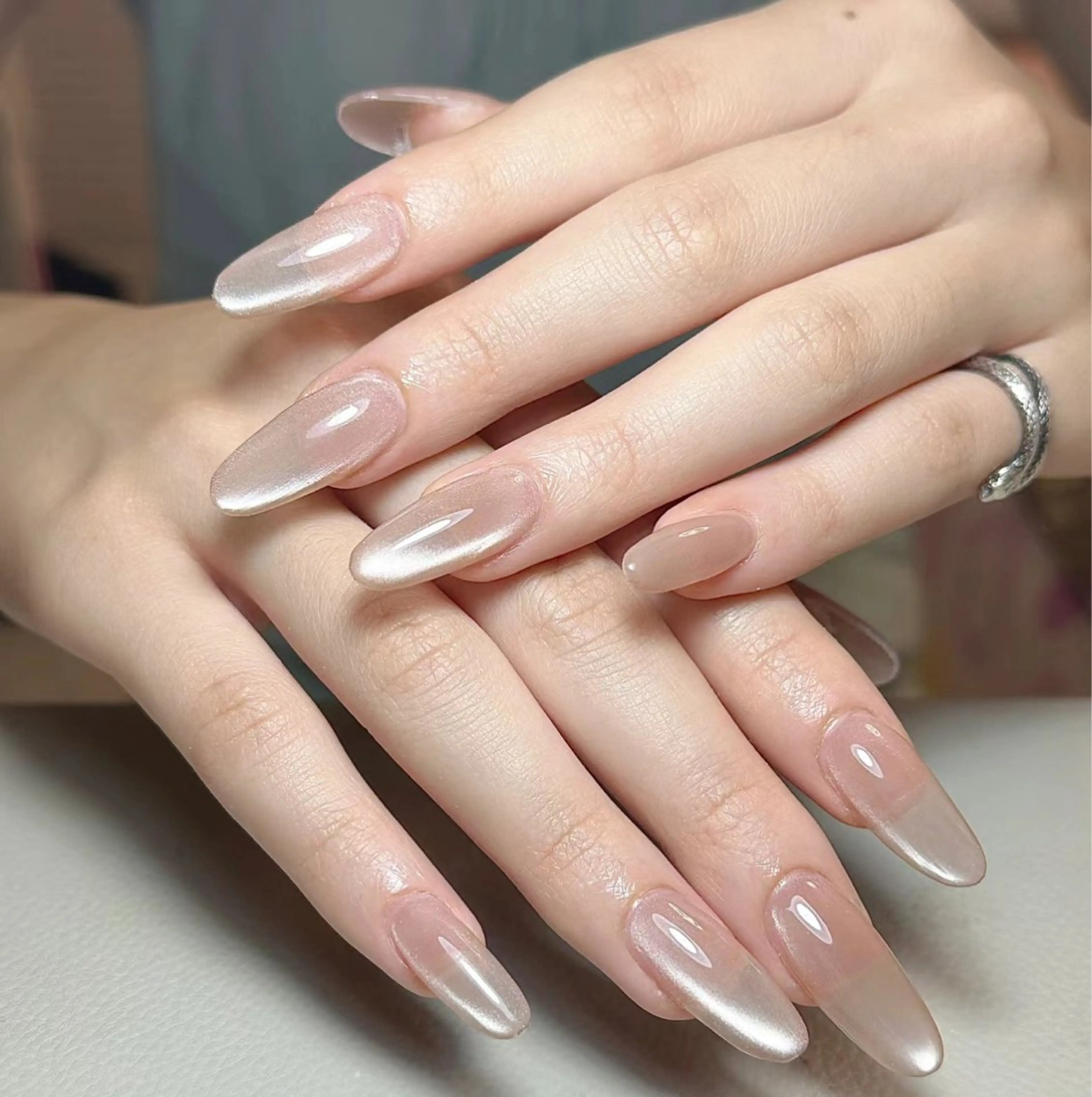 ラメ、マグネット+チップ長さ出しの写真