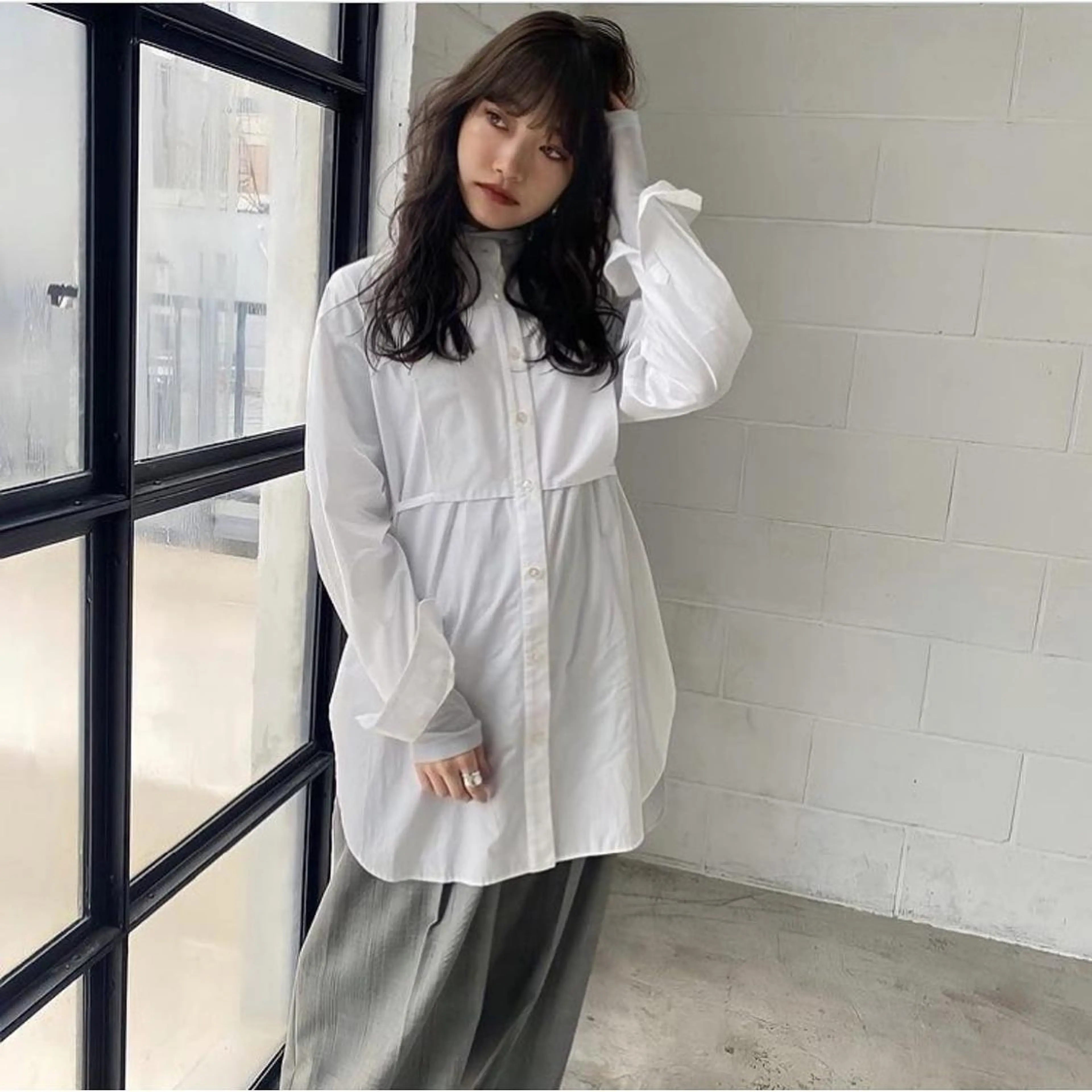 ミディアム カラー ヘアアレンジ アッシュ ベージュカラー 黒髪 ブルーカラー ブルーアッシュ 韓国/髪質改善💘 櫻井かれんのヘアスタイル