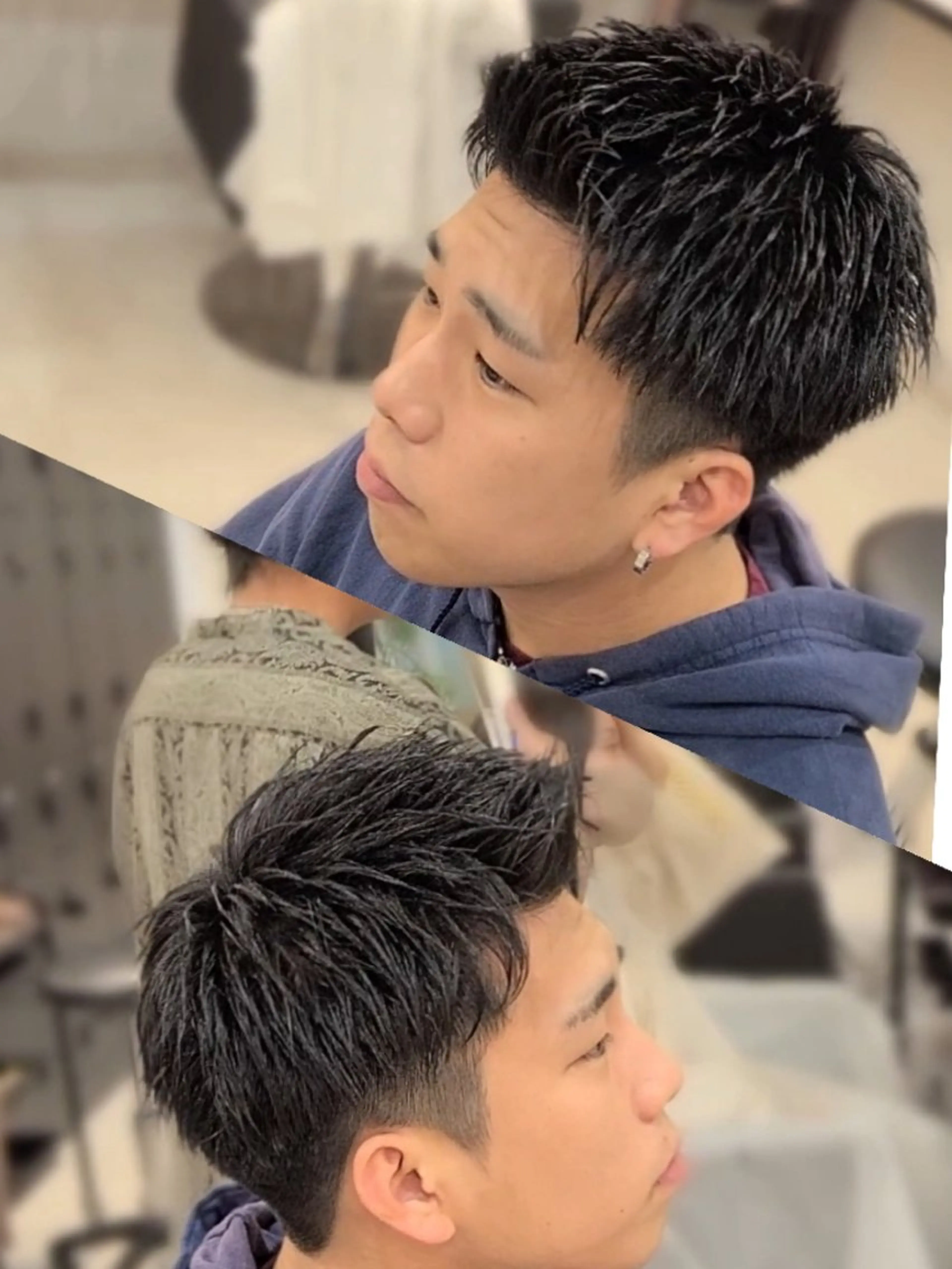 メンズ ショート スパイキーショート ショートヘア カット ヘアセット Lapis 名古屋駅前店所属・LEN名古屋/パーマ 海外ヘア/メンズ特化のヘアスタイル