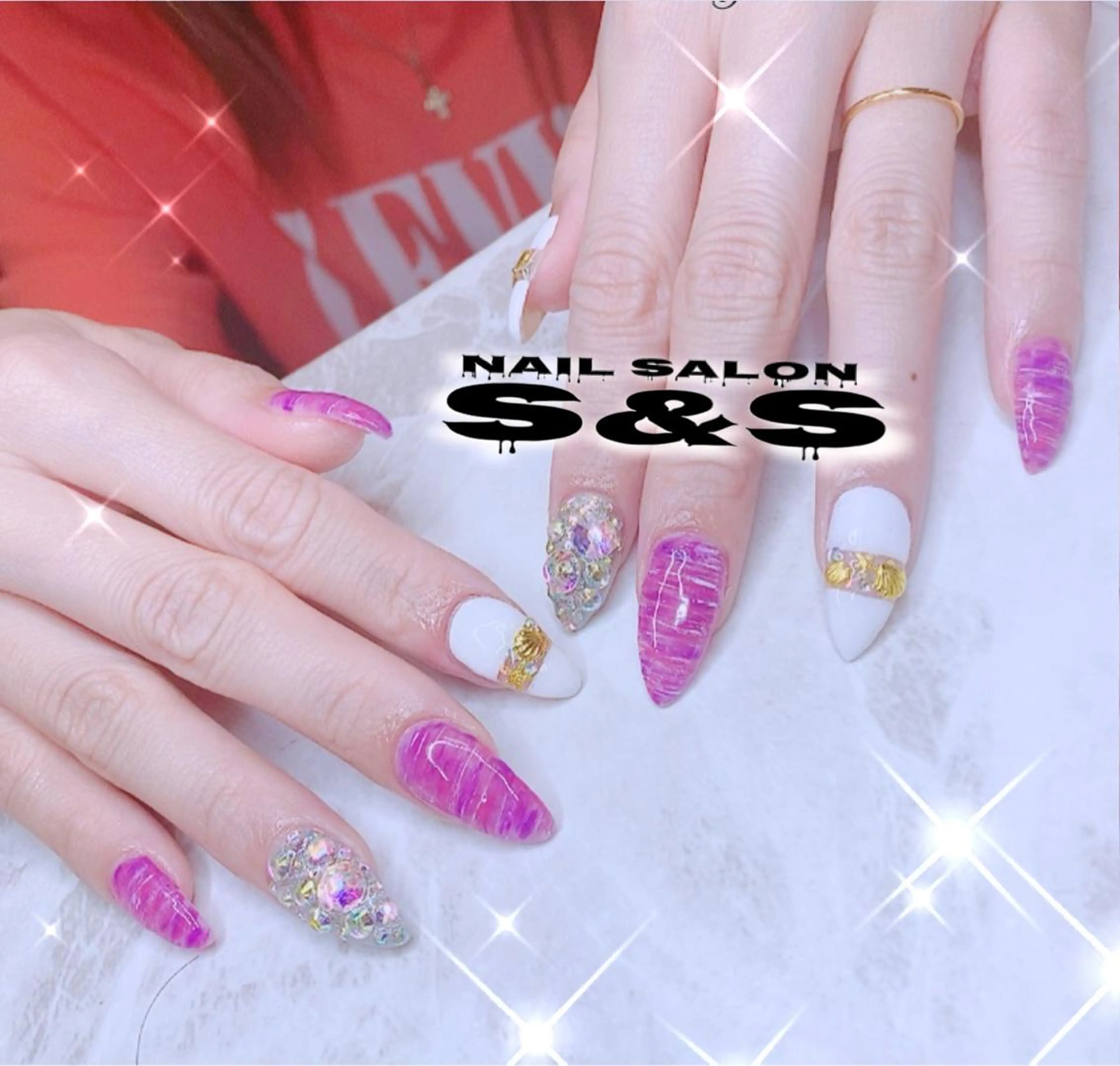 ネイル 長さ出し メンズネイル 持ち込み スカルプネイル S&S 村田小百合のネイルデザイン