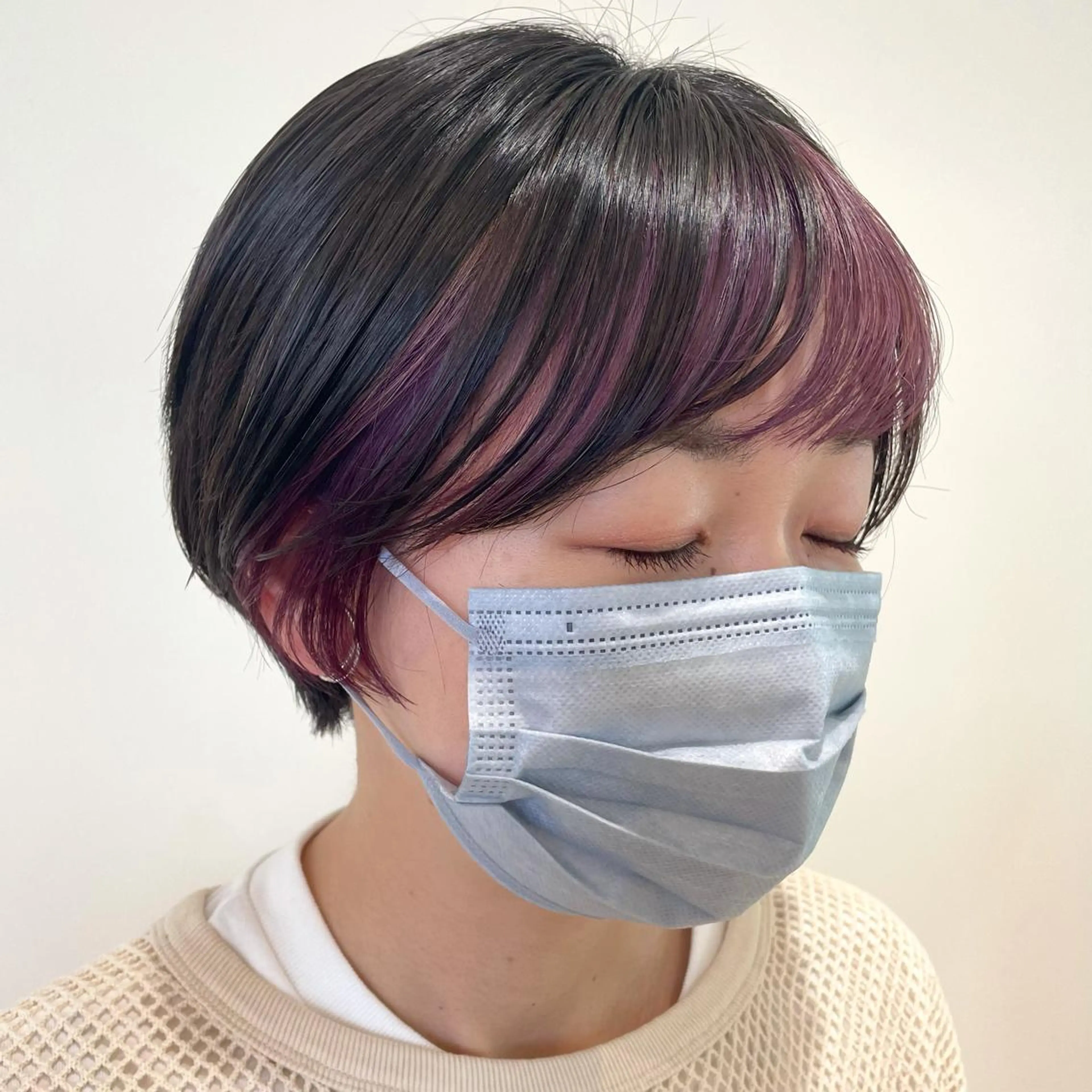 ショート カラー スナコザワ レナのヘアスタイル