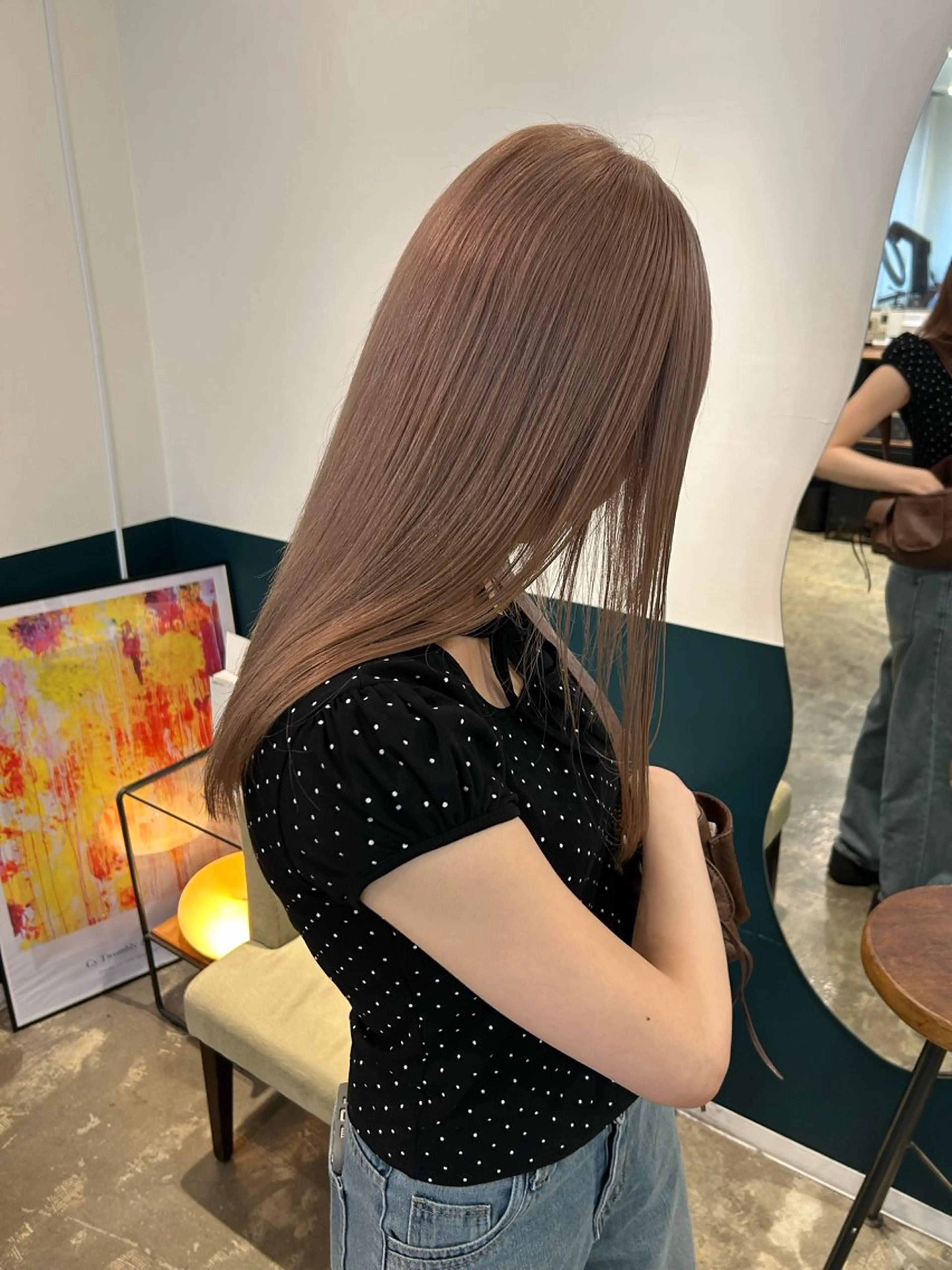 セミロング カラー カット ヘアカラー カラーリスト菅野 竜矢🌈のヘアスタイル