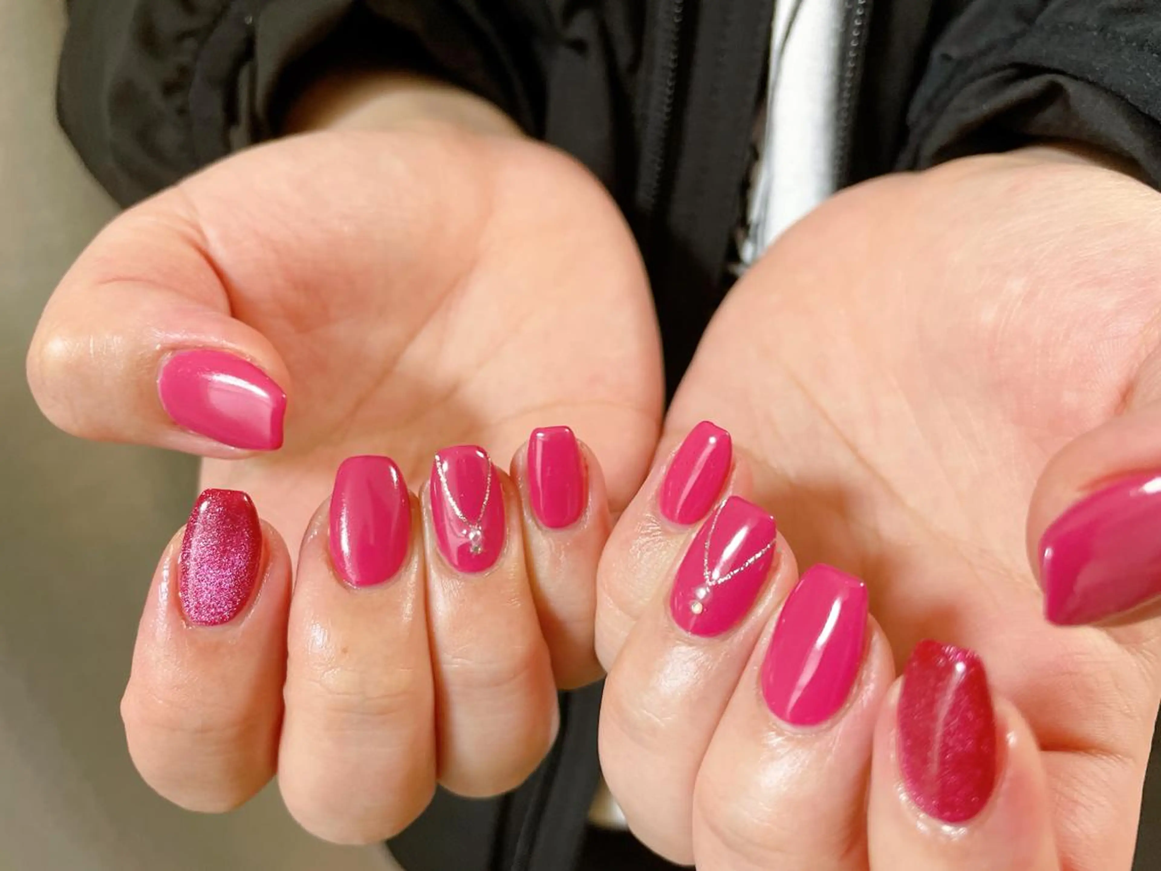 ネイル フットネイル フレンチネイル ジェルネイル ハート 韓国ネイル ハンドネイル Mogu nail 二子玉川のネイルデザイン