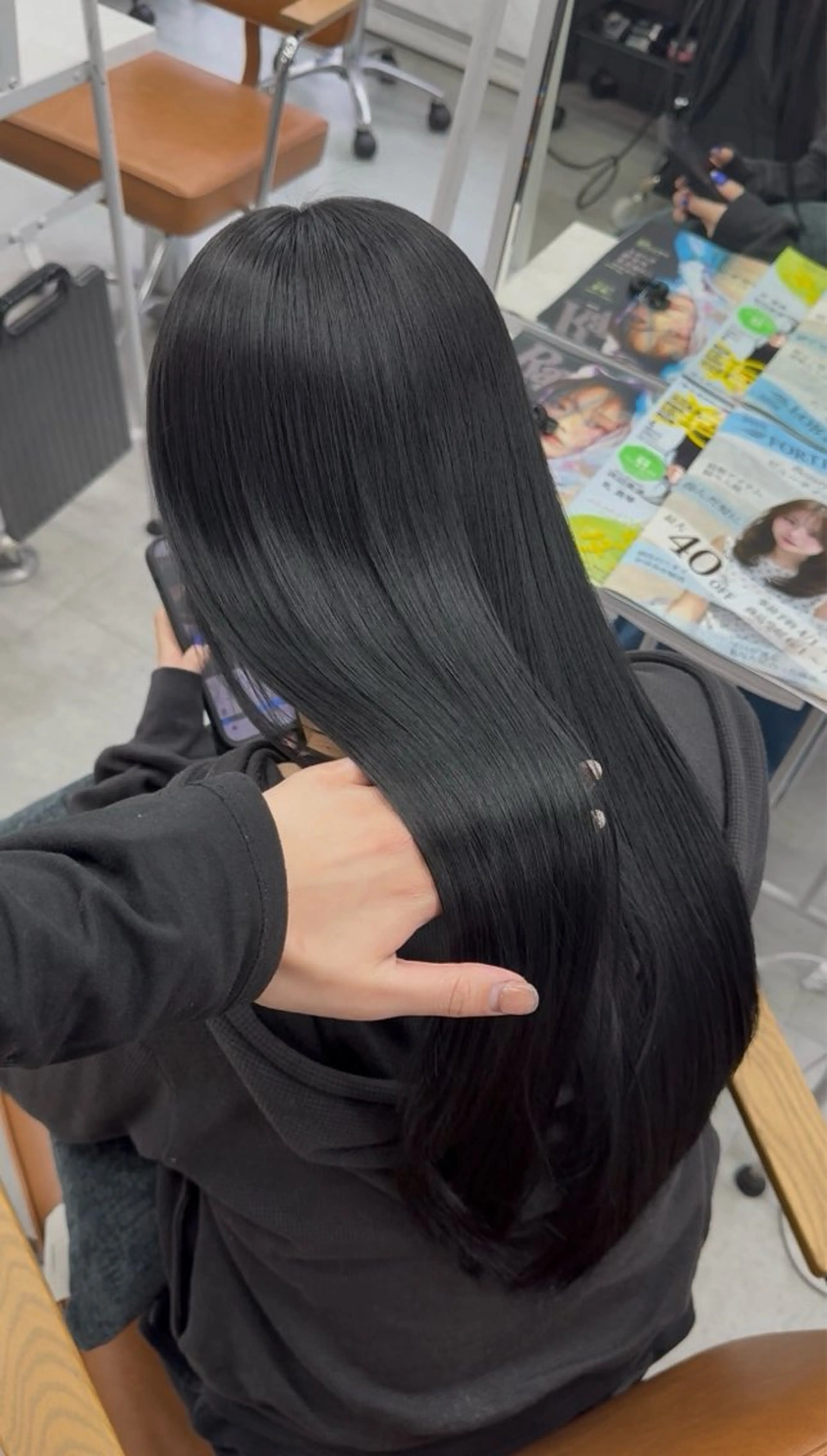 ロング トリートメント 艶カラー/髪質改善 サラサ💟のヘアスタイル