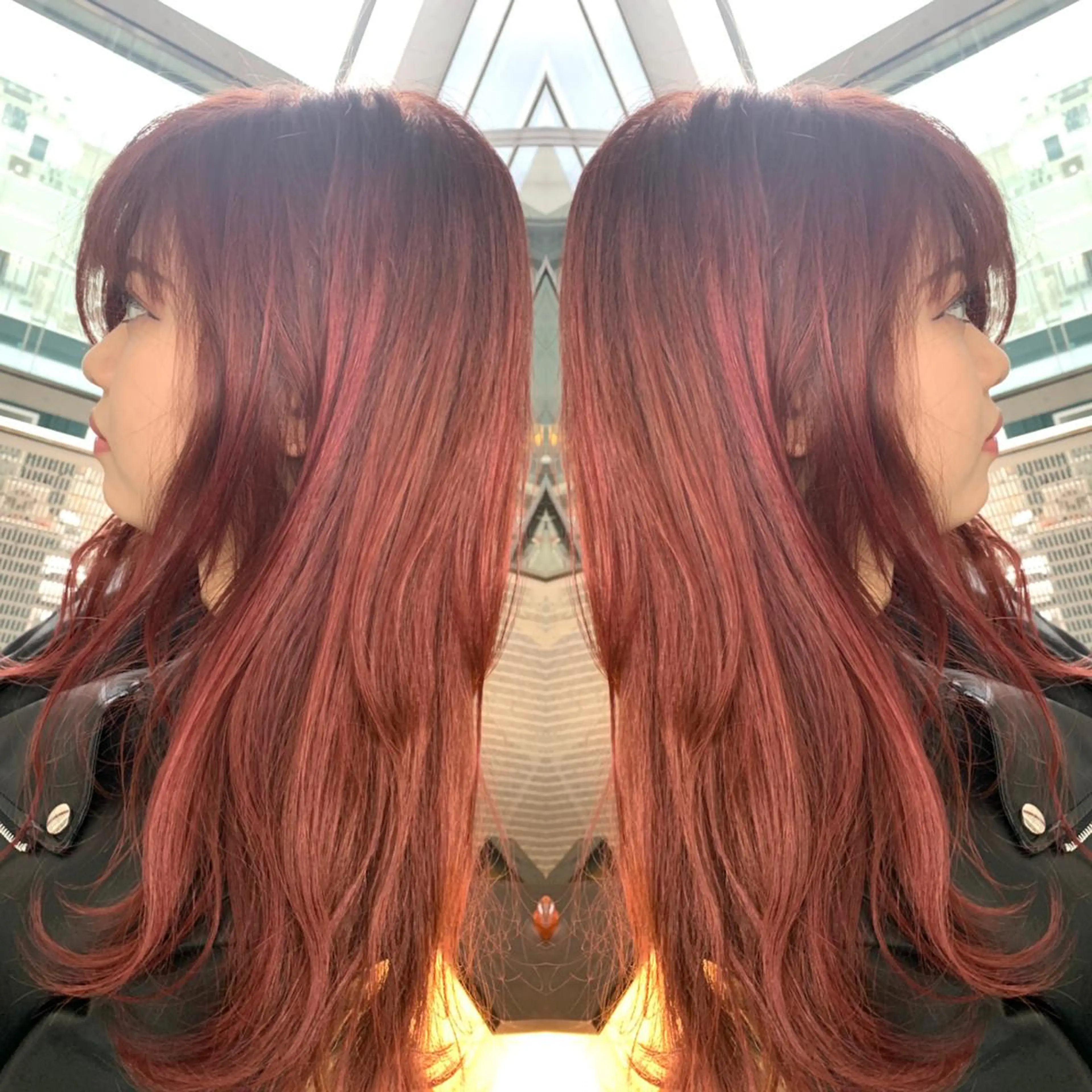 セミロング カラー ヘアアレンジ トリートメント Merci メルシー 福岡、今泉のヘアスタイル