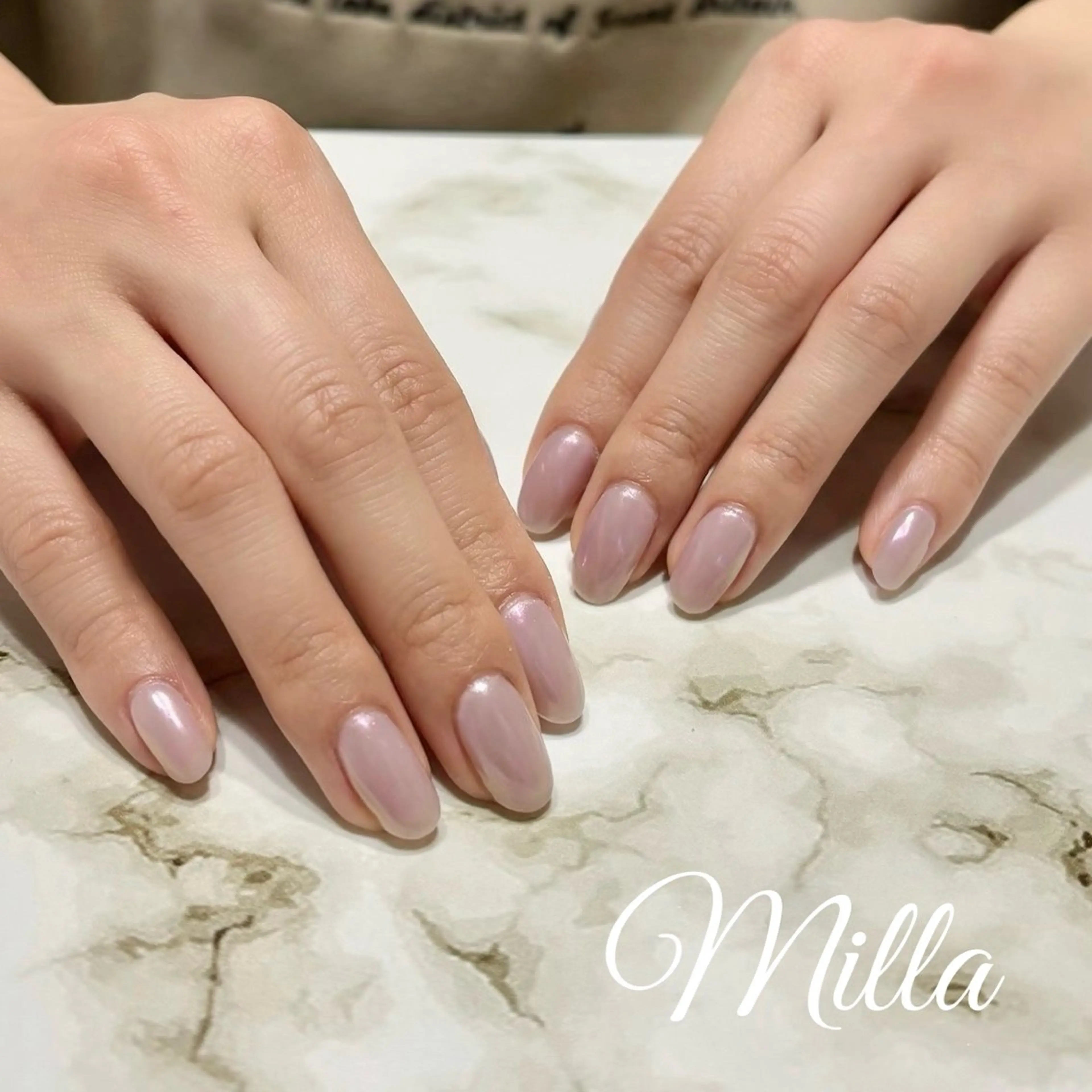 ネイル 桜ネイル マグネットネイル Nail Salon Milla / ミラのネイルデザイン