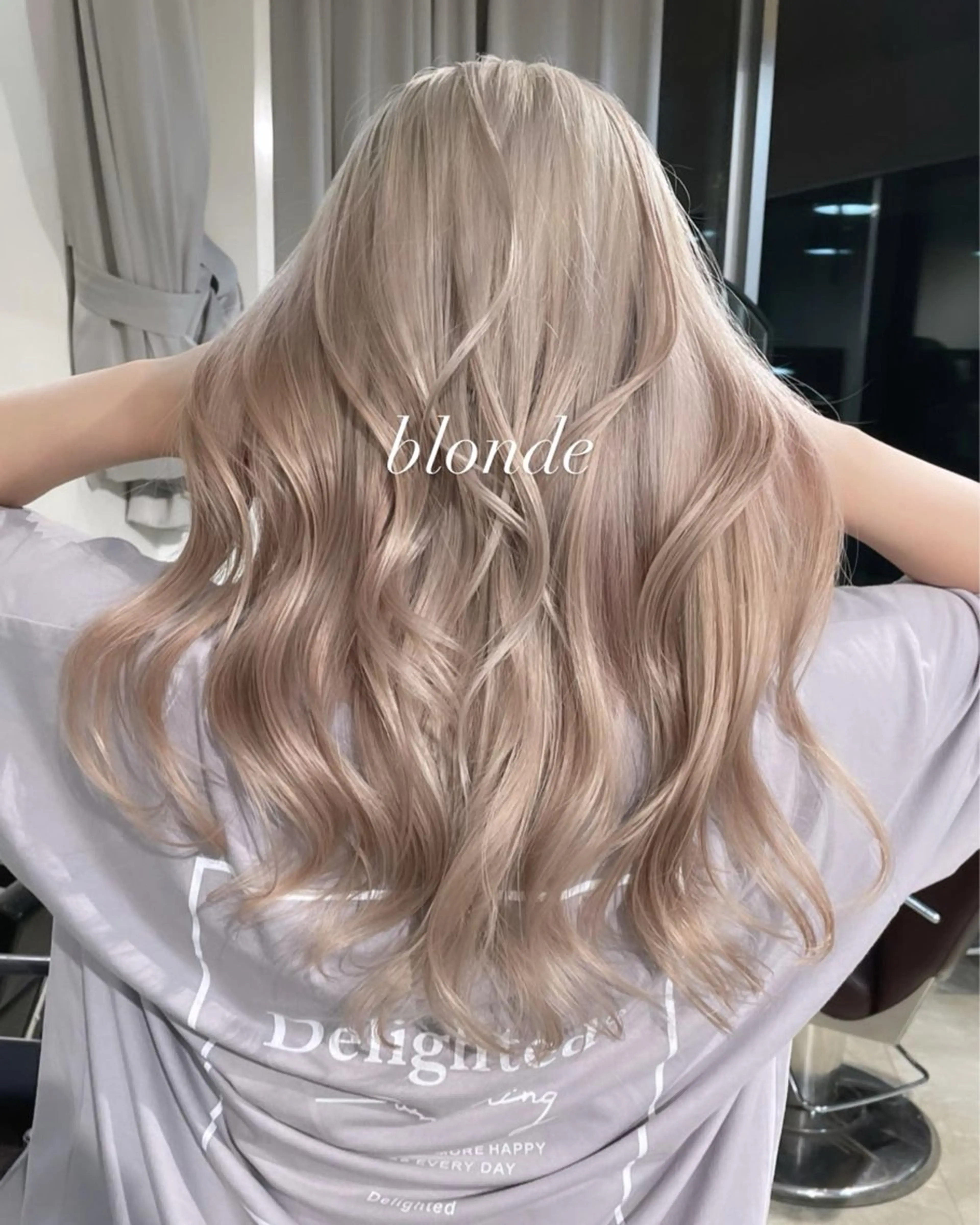 ロング カラー カット ヘアカラー トリートメント ヘアセット 💜ハイトーン💛 マジカルかいちゃんのヘアスタイル