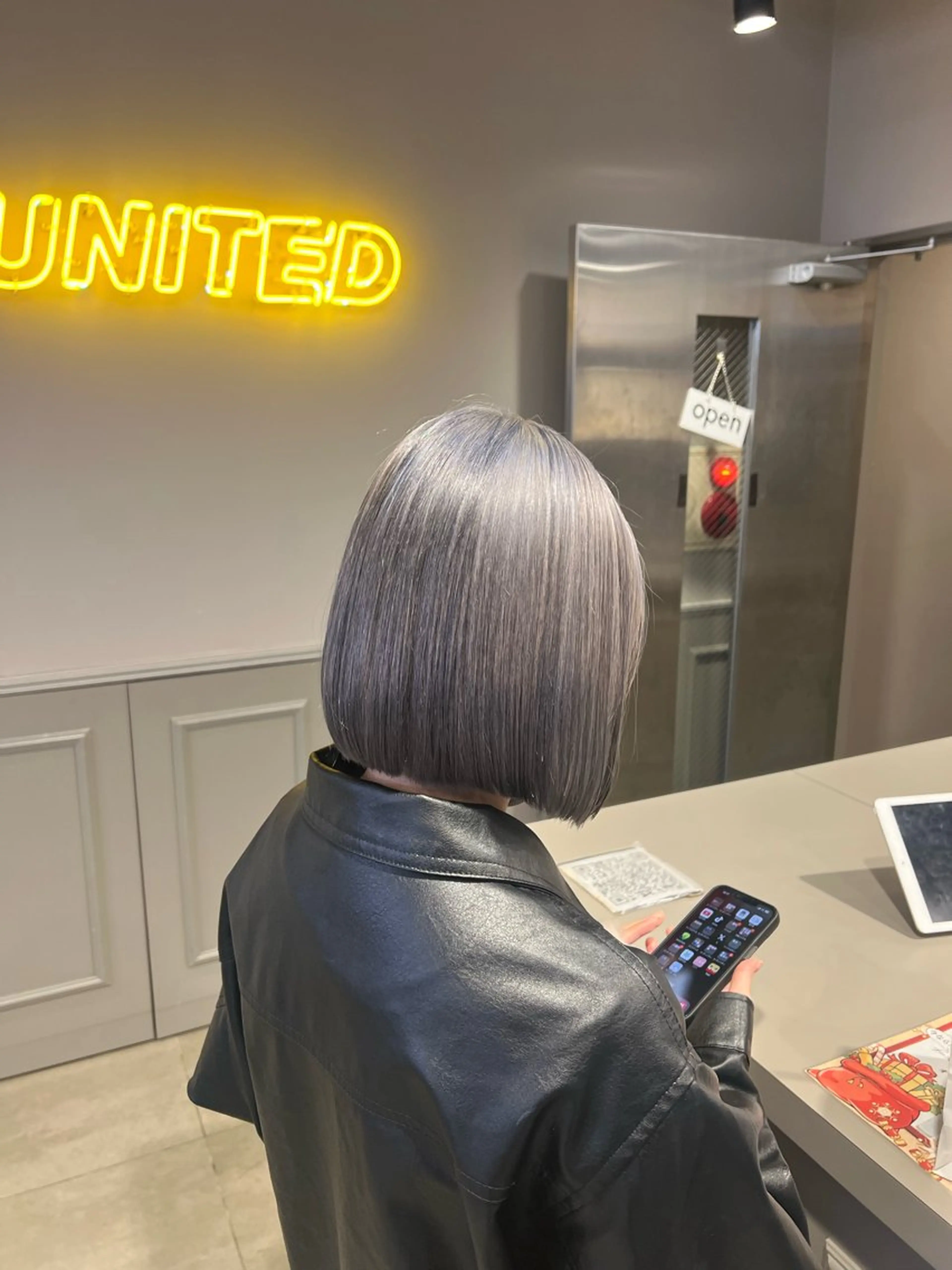 ミディアム カラー カット ヘアカラー 韓国レイヤーカット /REIのヘアスタイル