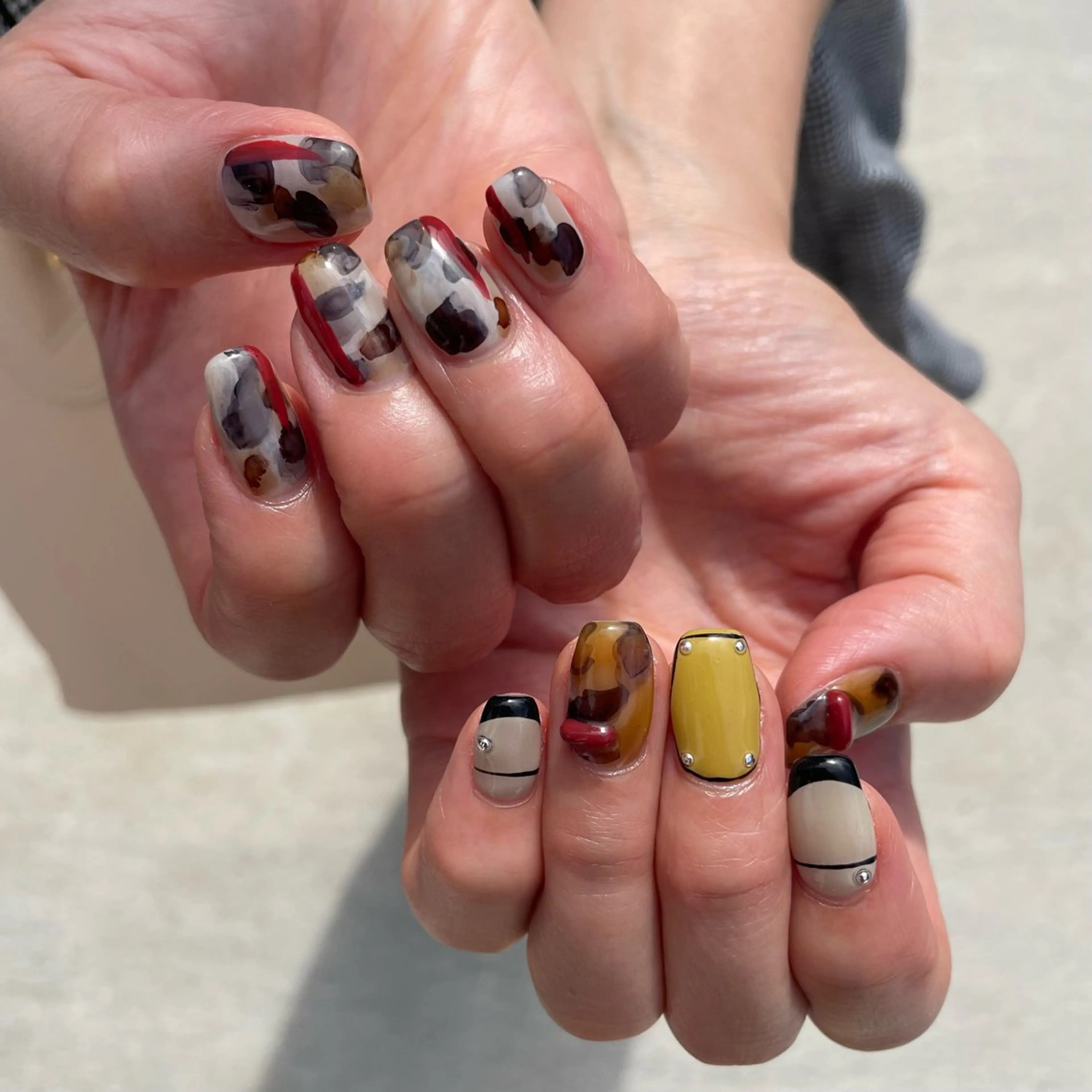 ネイル ハンドネイル Sea  nail by emaのネイルデザイン